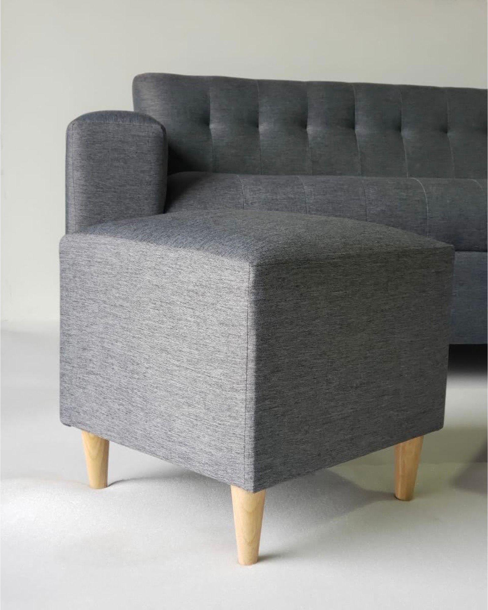 SOFA DOS CUERPOS MAS DOS PUFF GRIS OSCURO LINO-3