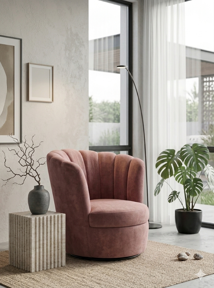 SITIAL FLOR GIRATORIO PALO ROSA FELPA-4