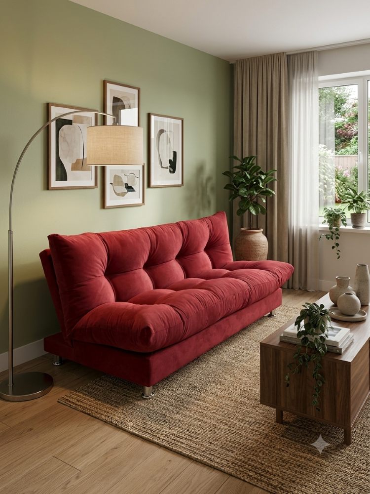 SOFA CAMA GLOBO ROJO FELPA-5