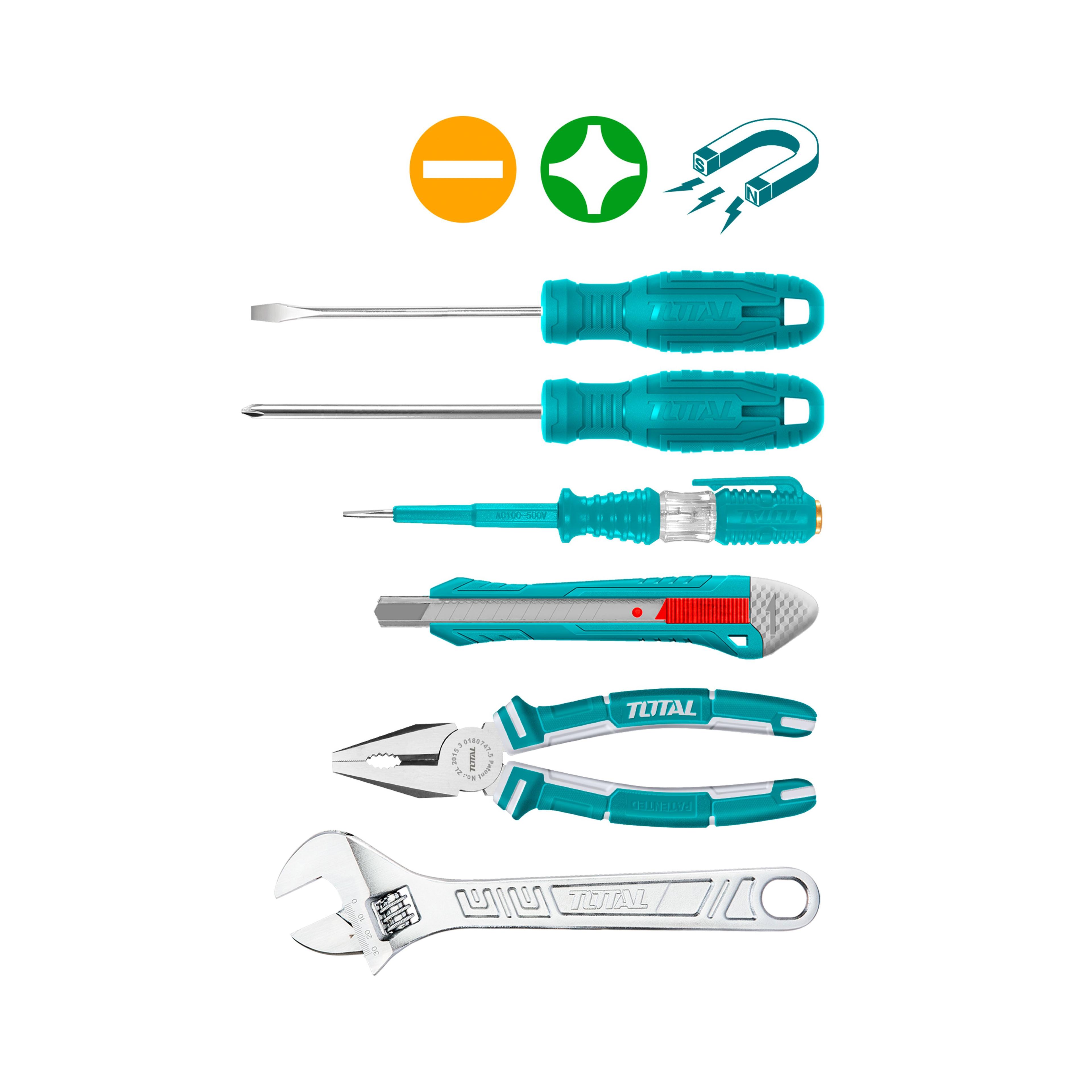 Juego de Herramientas Manuales 11 Piezas Total-2