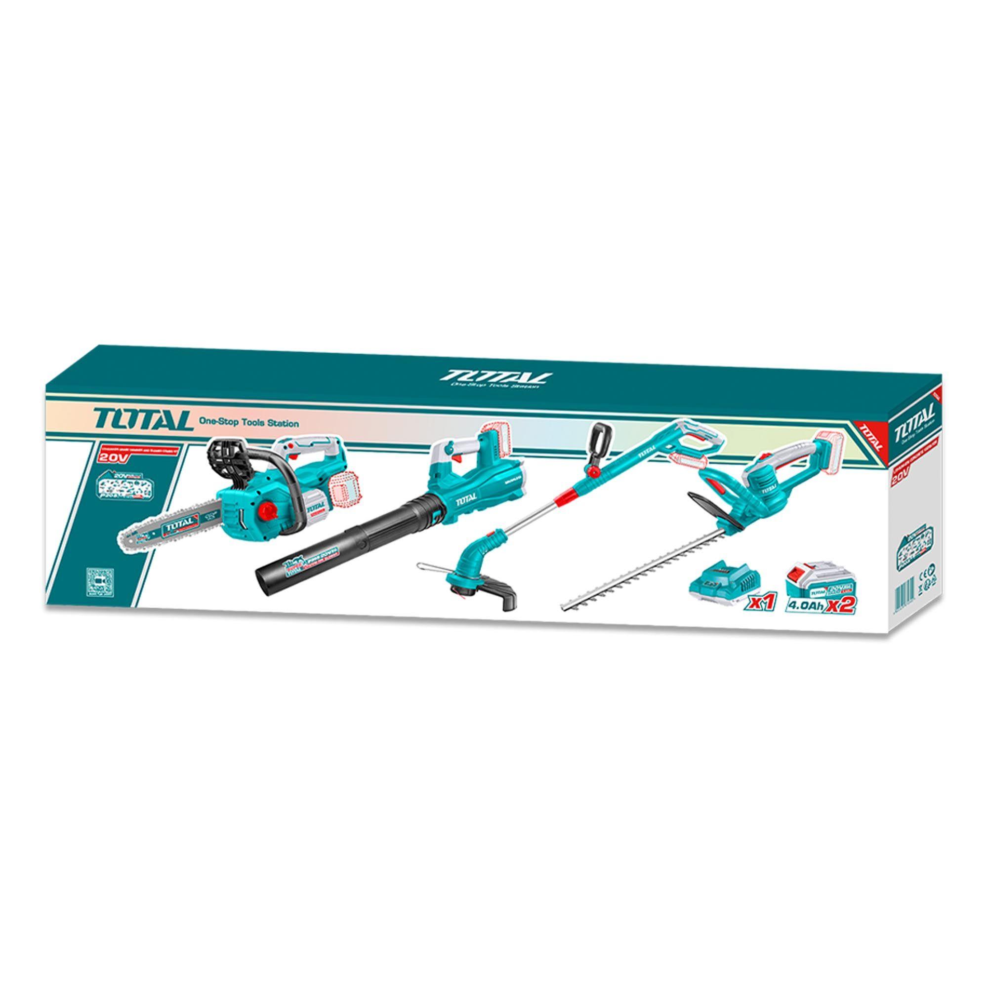 Kit Motosierra, Orilladora, Corta Seto y Sopladora Total-3