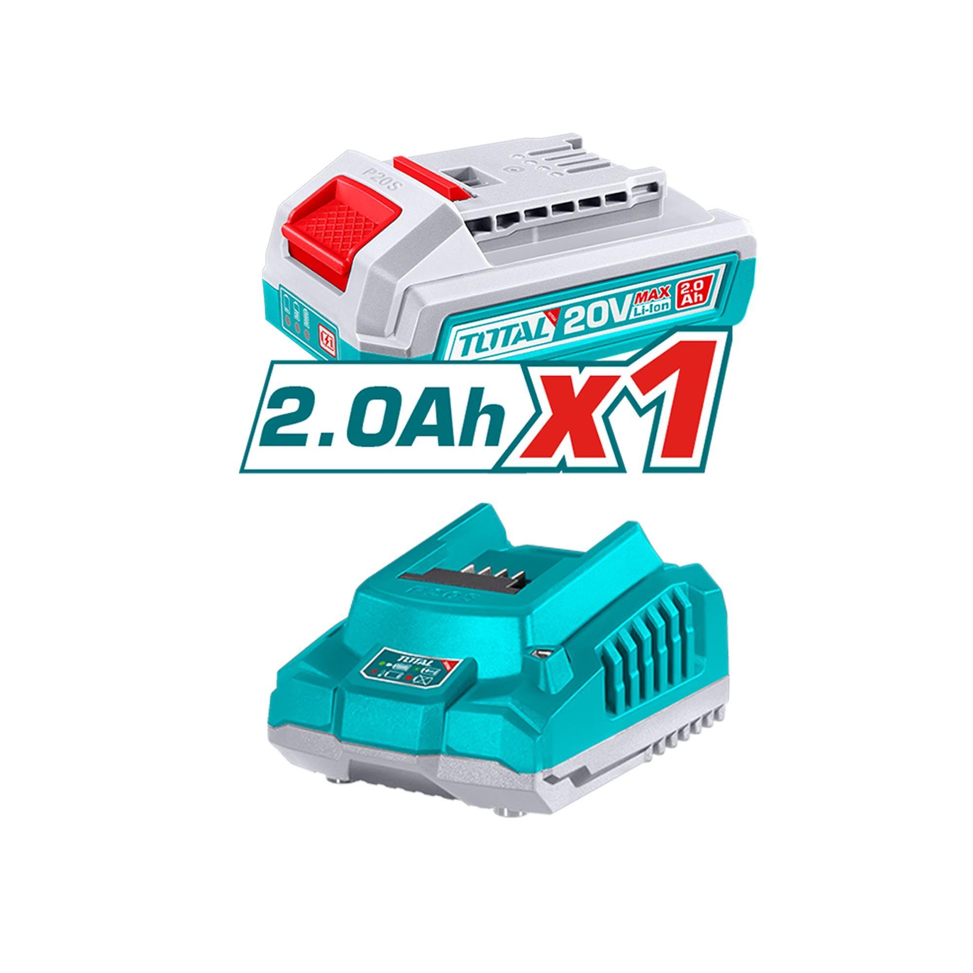 Clavadora para Acabado Inalámbrica 35mm 20V Cargador y Batería Total-4