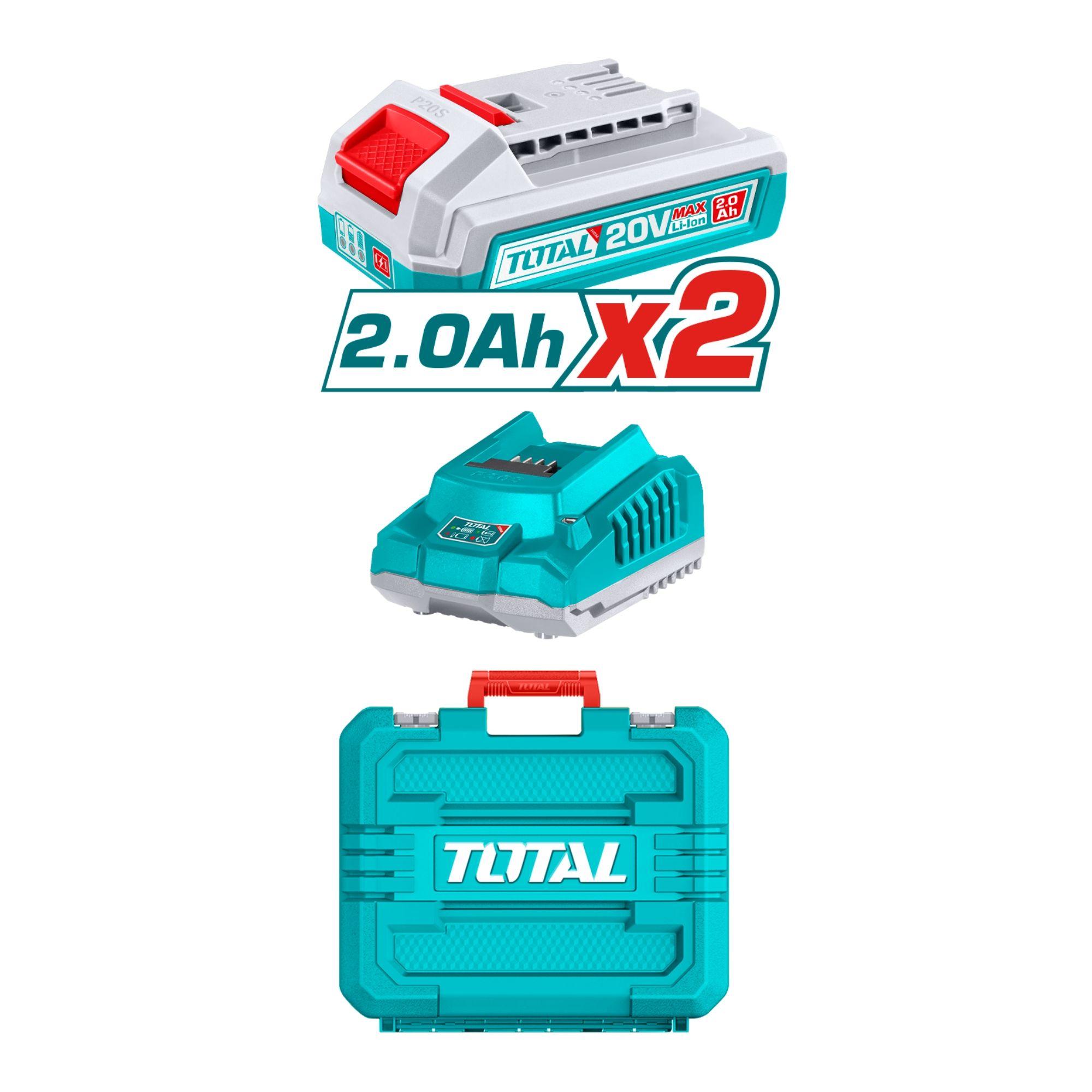 Atornillador de Impacto Litio-ion 20V 230nm Total-2