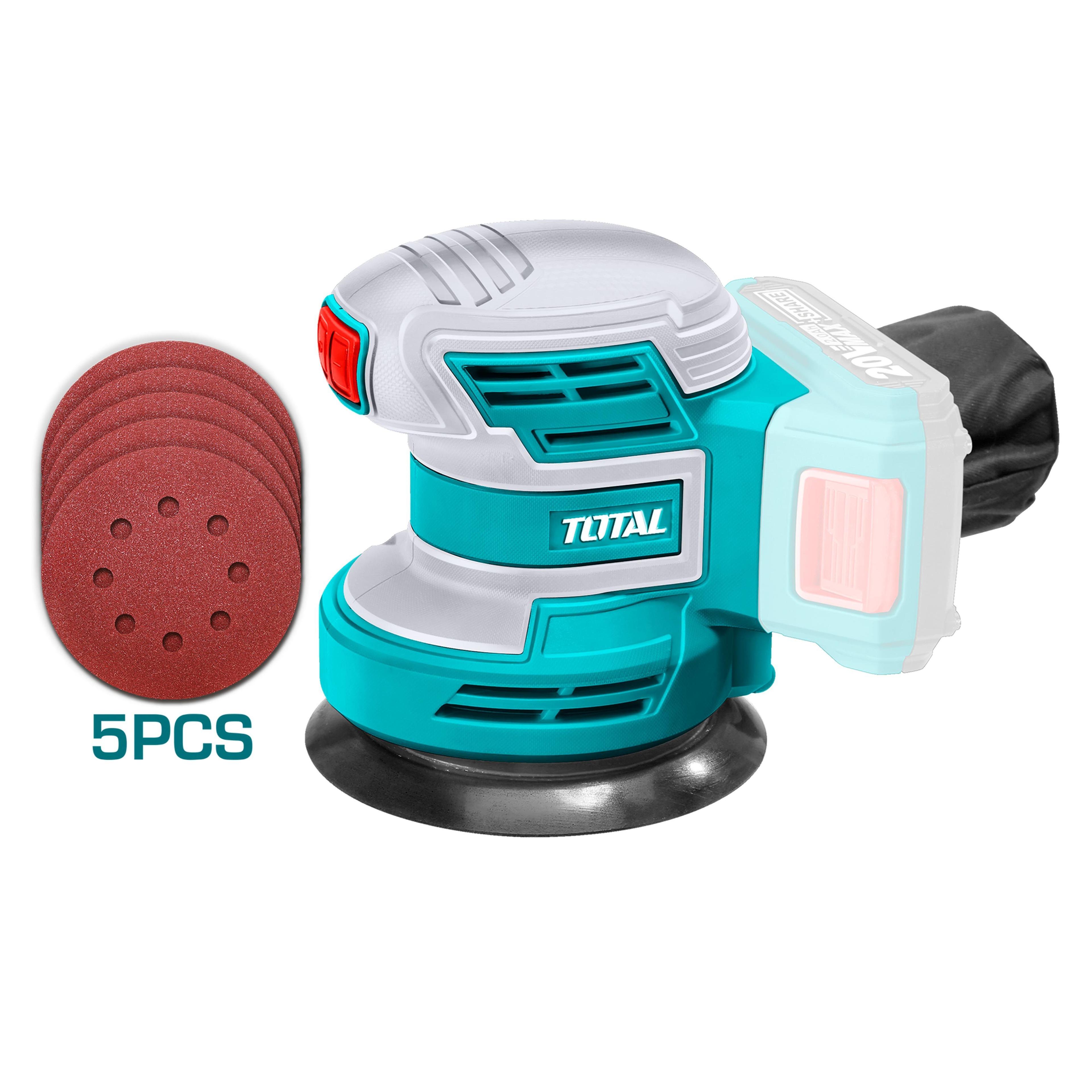 LIJADORA ORBITAL INALÁMBRICO 20V 125MM LITIO-ION 20V TOTAL-1