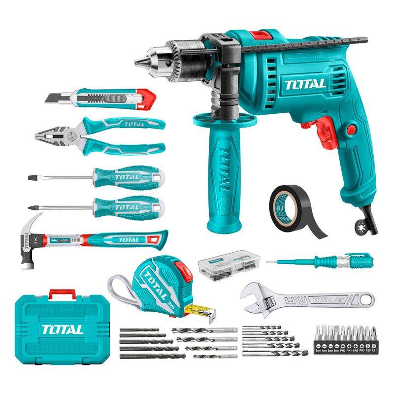 Set Herramientas con Taladro 115 piezas Total-0