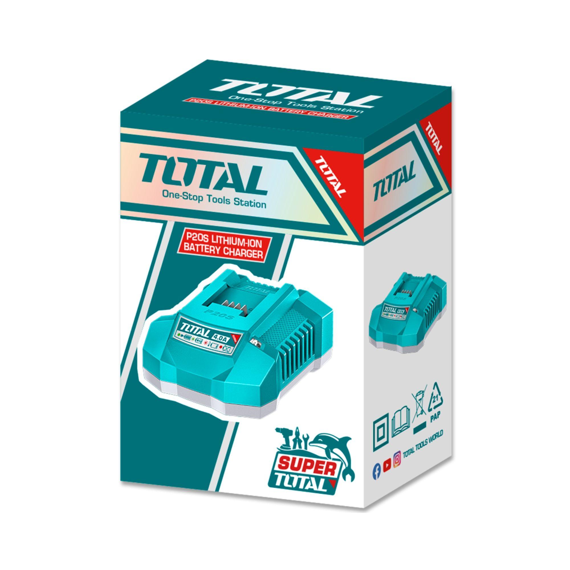 Cargador de Bateria Inteligente 20V 4A Total-2