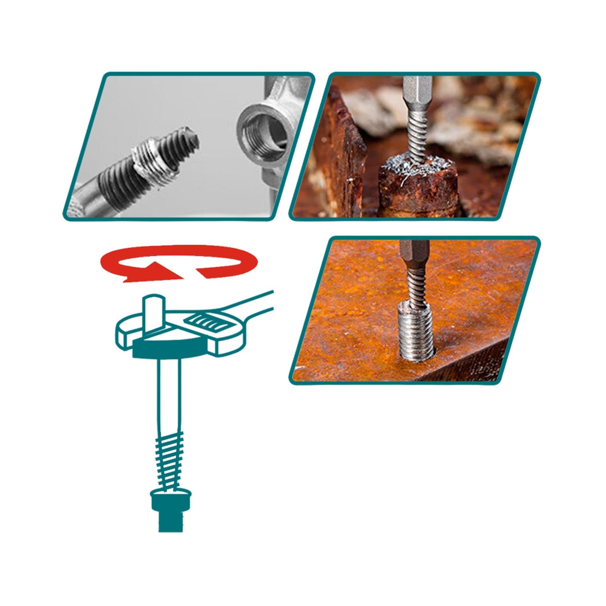 Juego de Extractores de tornillos 5 Piezas Total-3