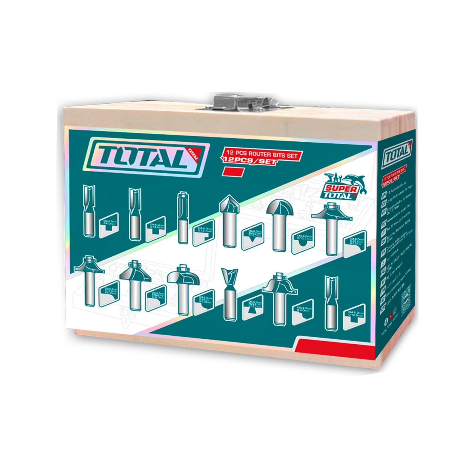 Juego de Fresas para Router 12 Piezas 12mm Total-2