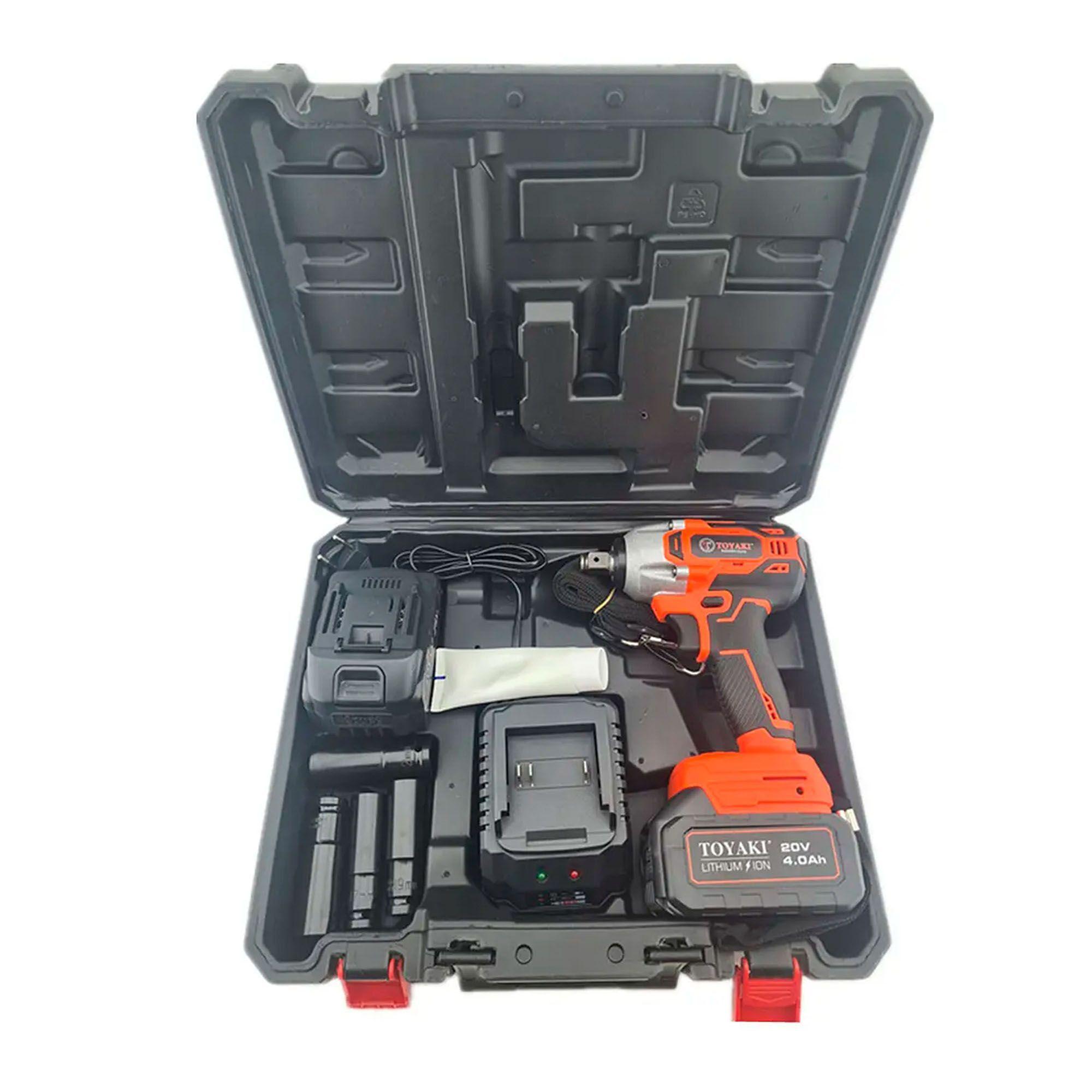 Llave de impacto Inalambrica 20V + 2 Baterias Toyaki-1