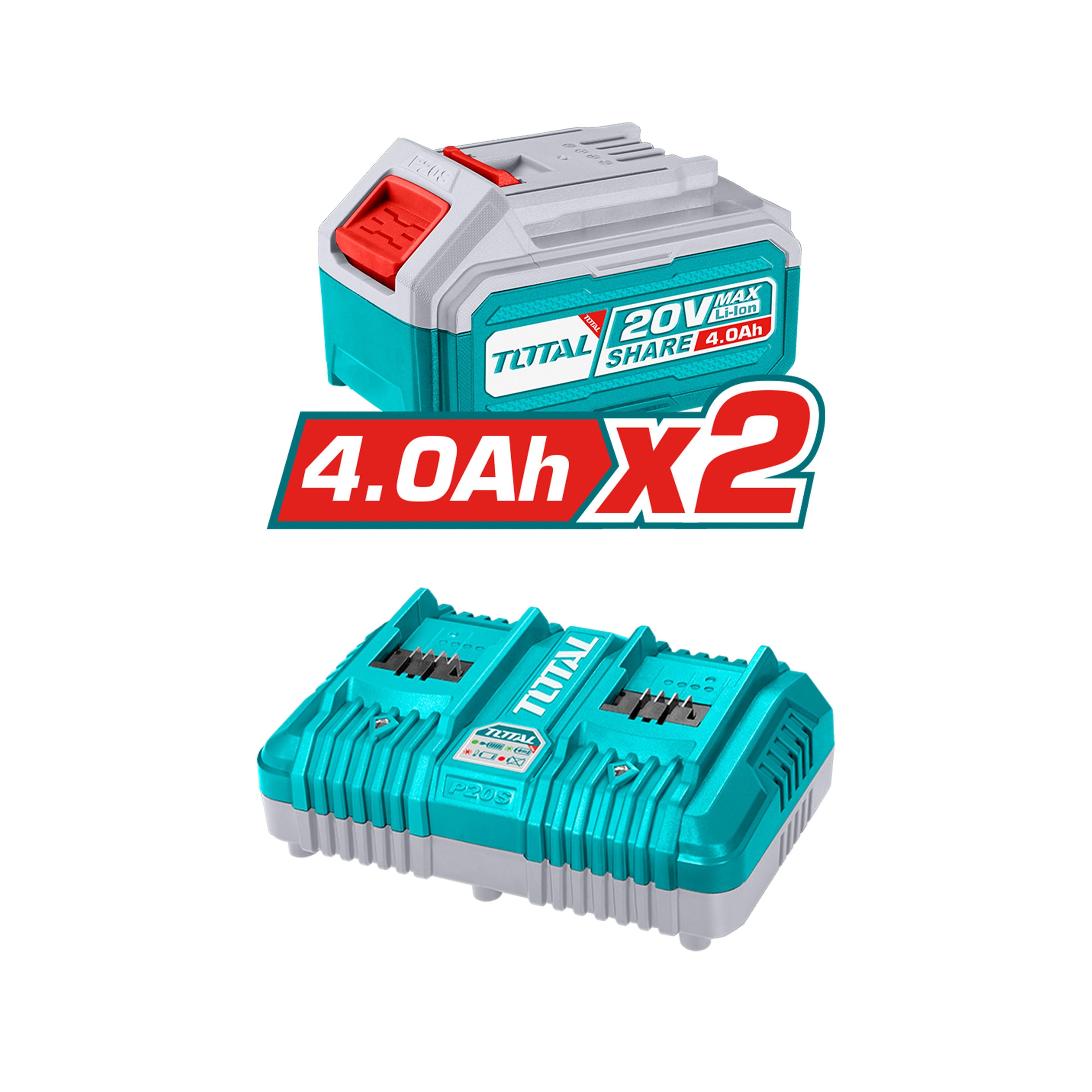 Motosierra Inalámbrica 16" 40V con Batería y Cargador Total-3