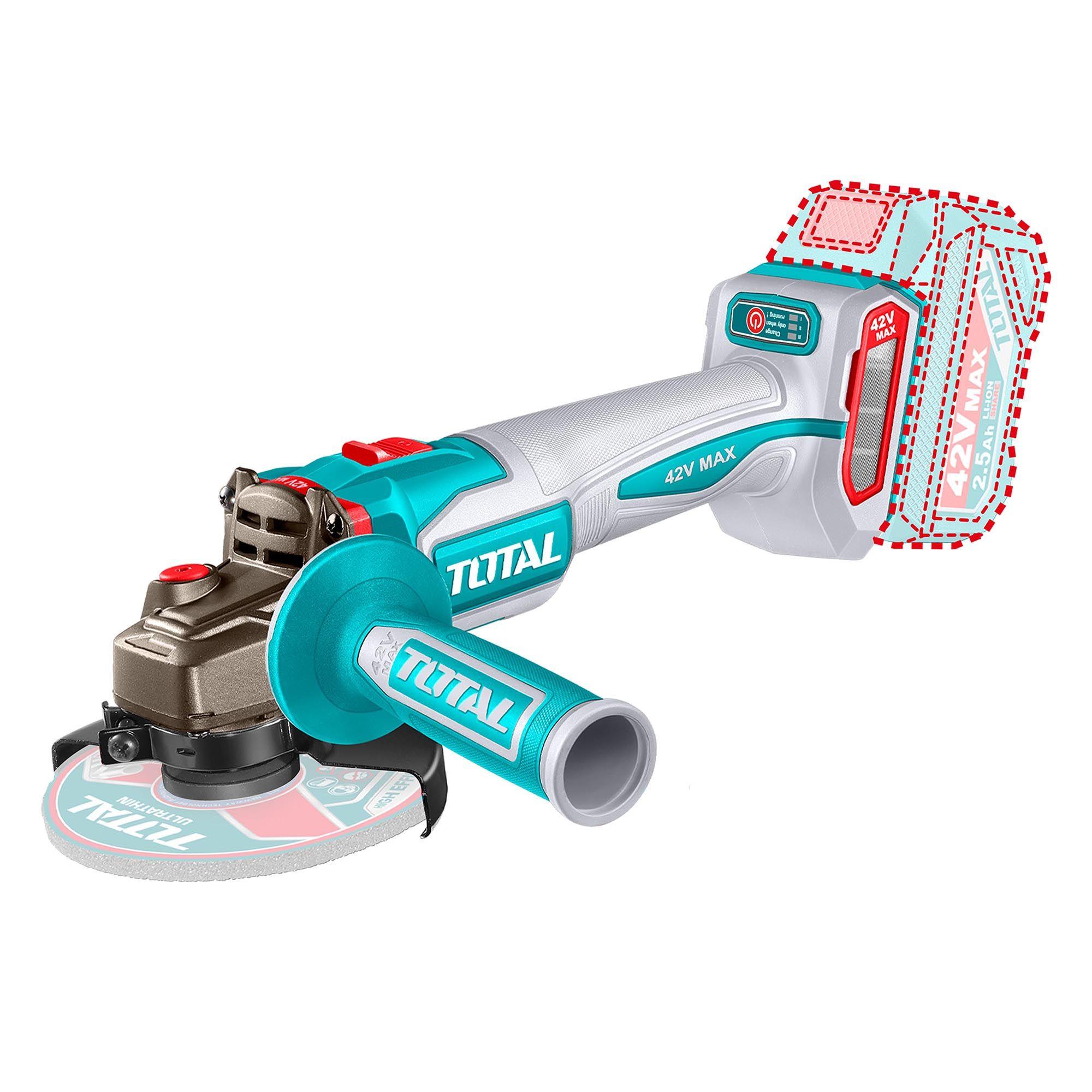 Esmeril Angular 1280W inalámbrica brushless 42V Total-3