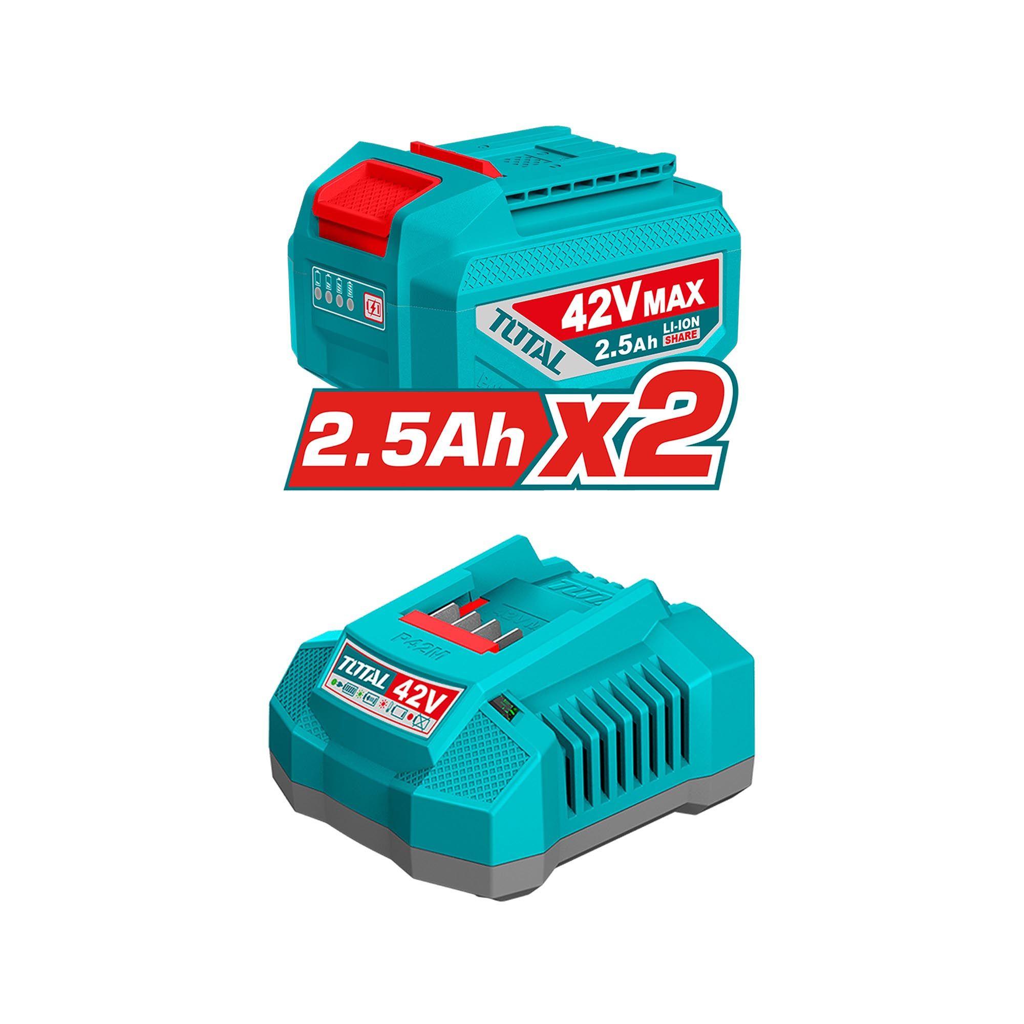 Esmeril Angular 1280W inalámbrica brushless 42V Total-5