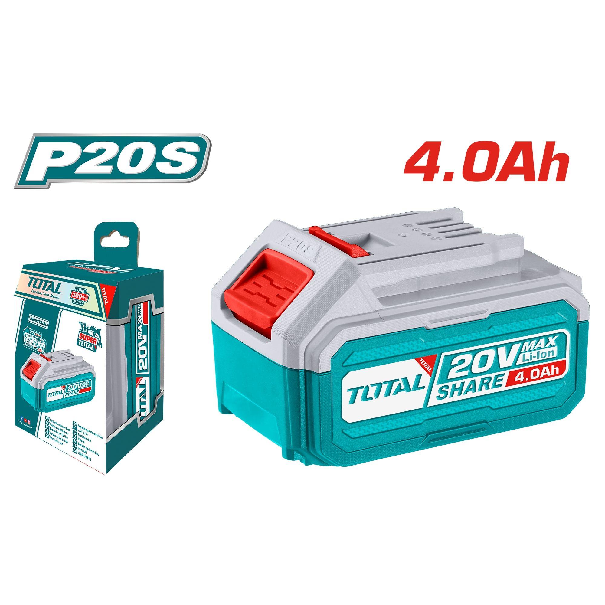Batería de Litio Ion 20V 4.0Ah P20S Total-3
