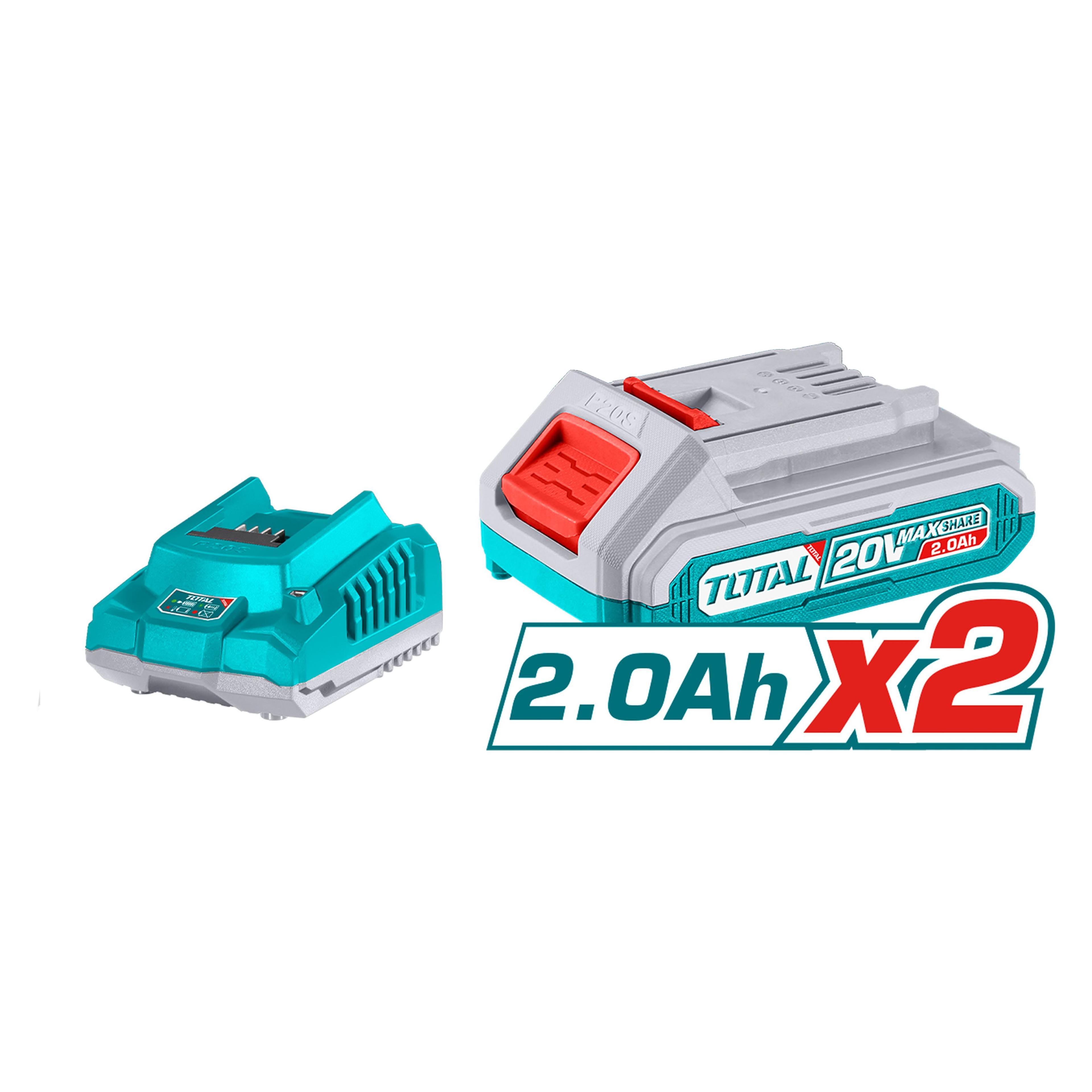 Soplador Inalámbrico 20V con Batería y Cargador Total-2