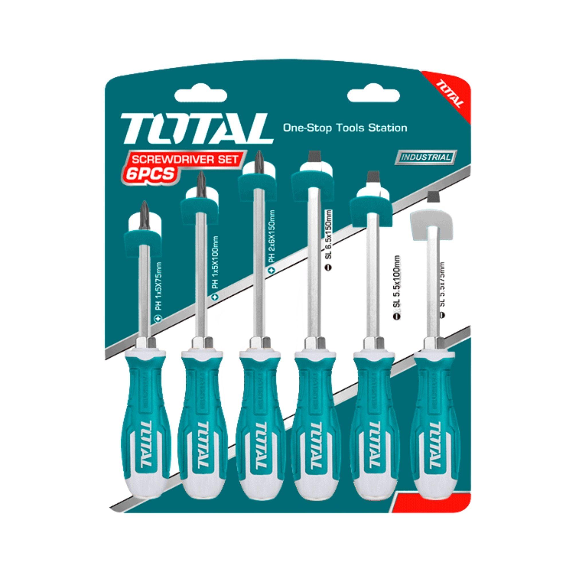 Juego Destornillador 6 Piezas go-through Total-2
