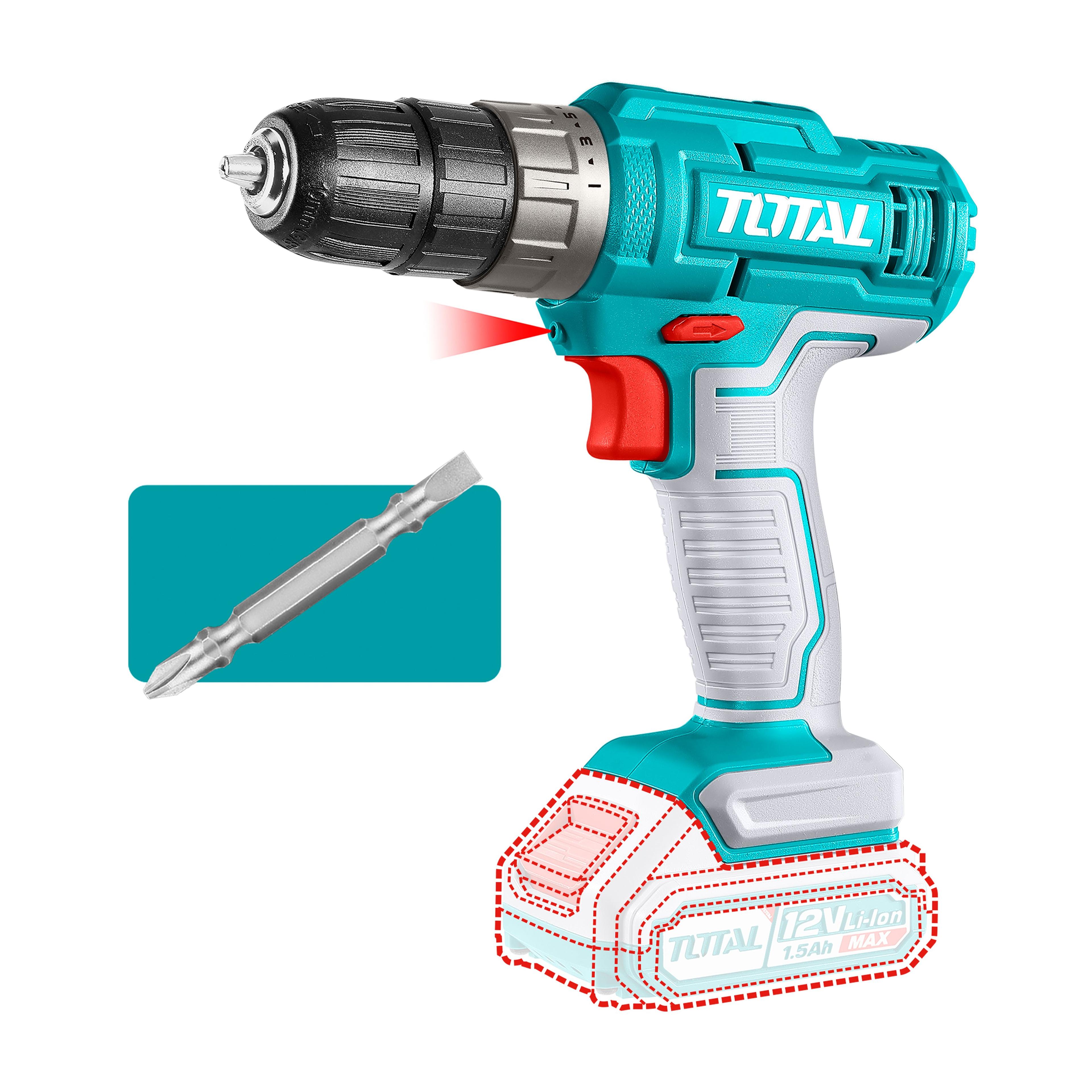 Taladro inalámbrico Litio Ion Total-1