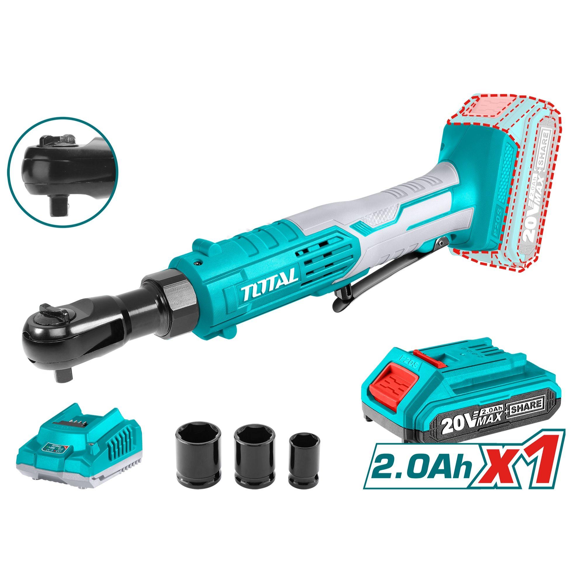 Llave Chichara Inalambrico 20V 3/8" Total-0