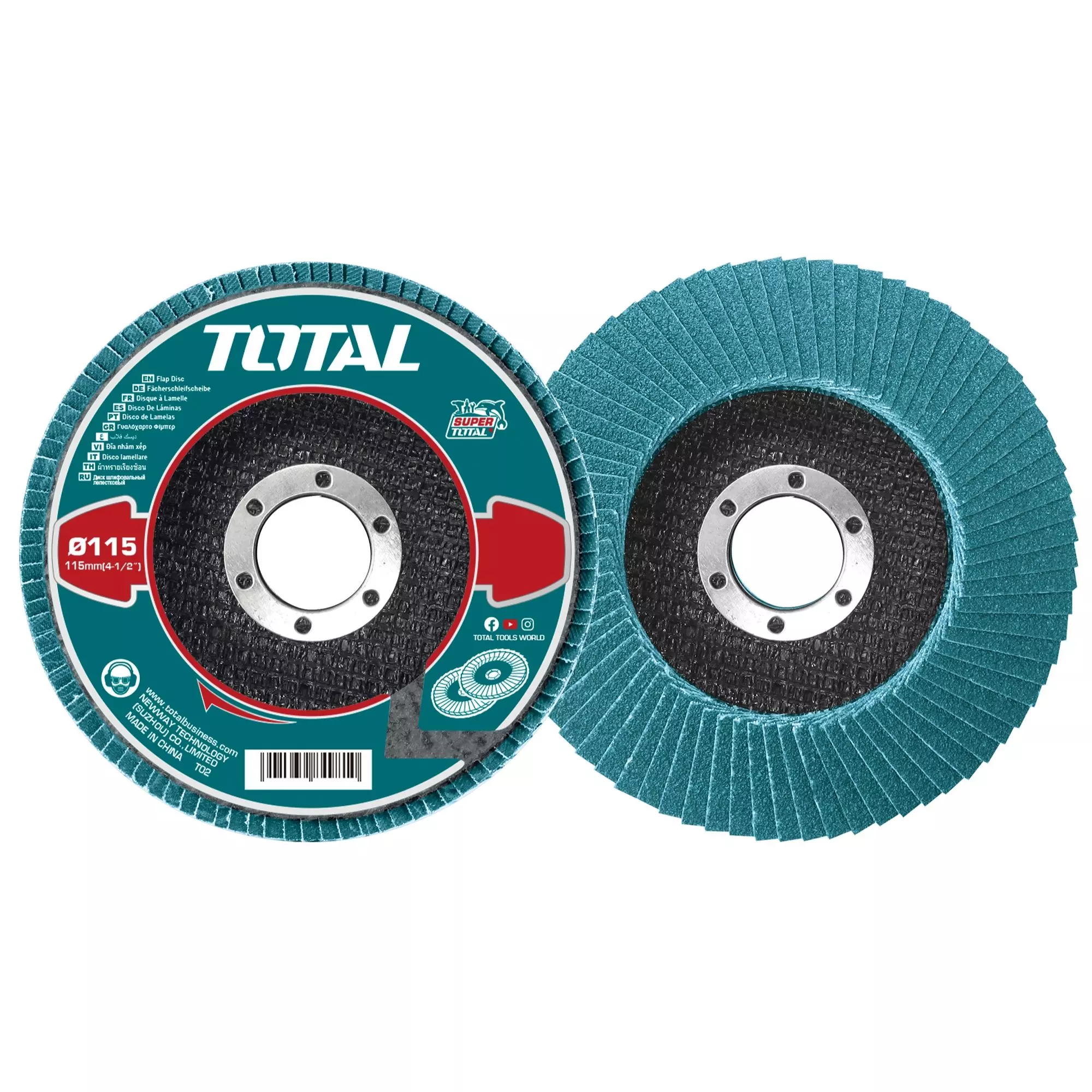 Disco Traslapado 115mm p60 zirconium para Metal Total-0