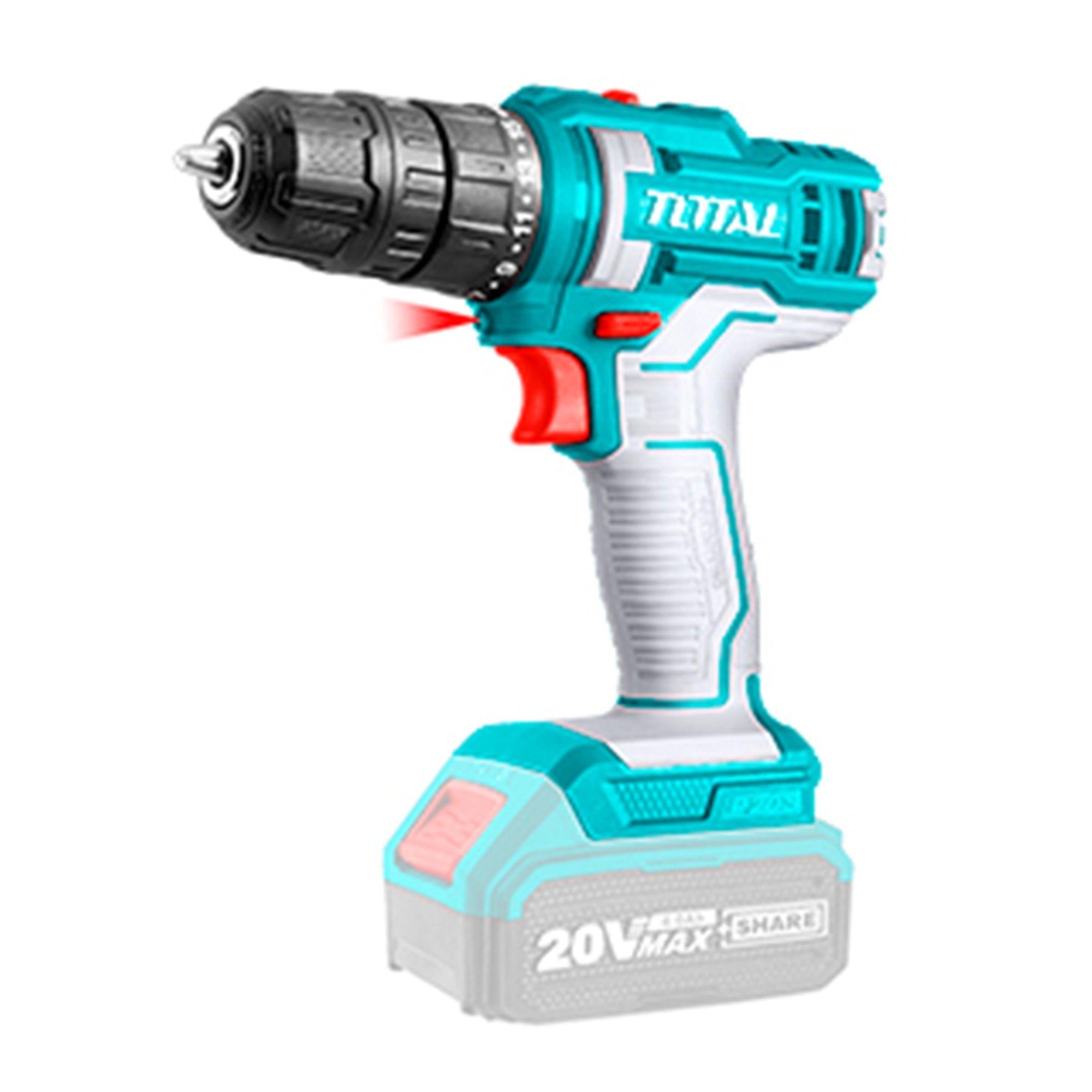 Kit Inalámbrico con Taladro, Esmeril y Lámpara 20V Total-1