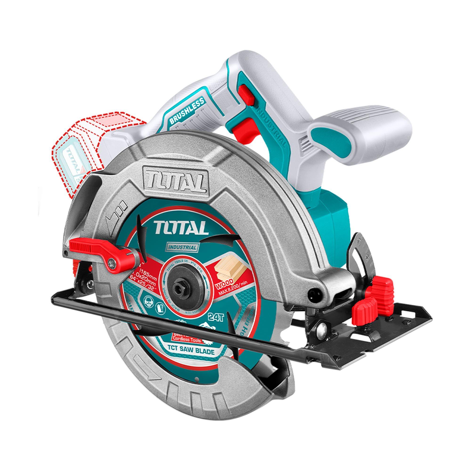 Kit Taladro, Lijadora y Sierra Circular Inalámbrica 20V Total-1