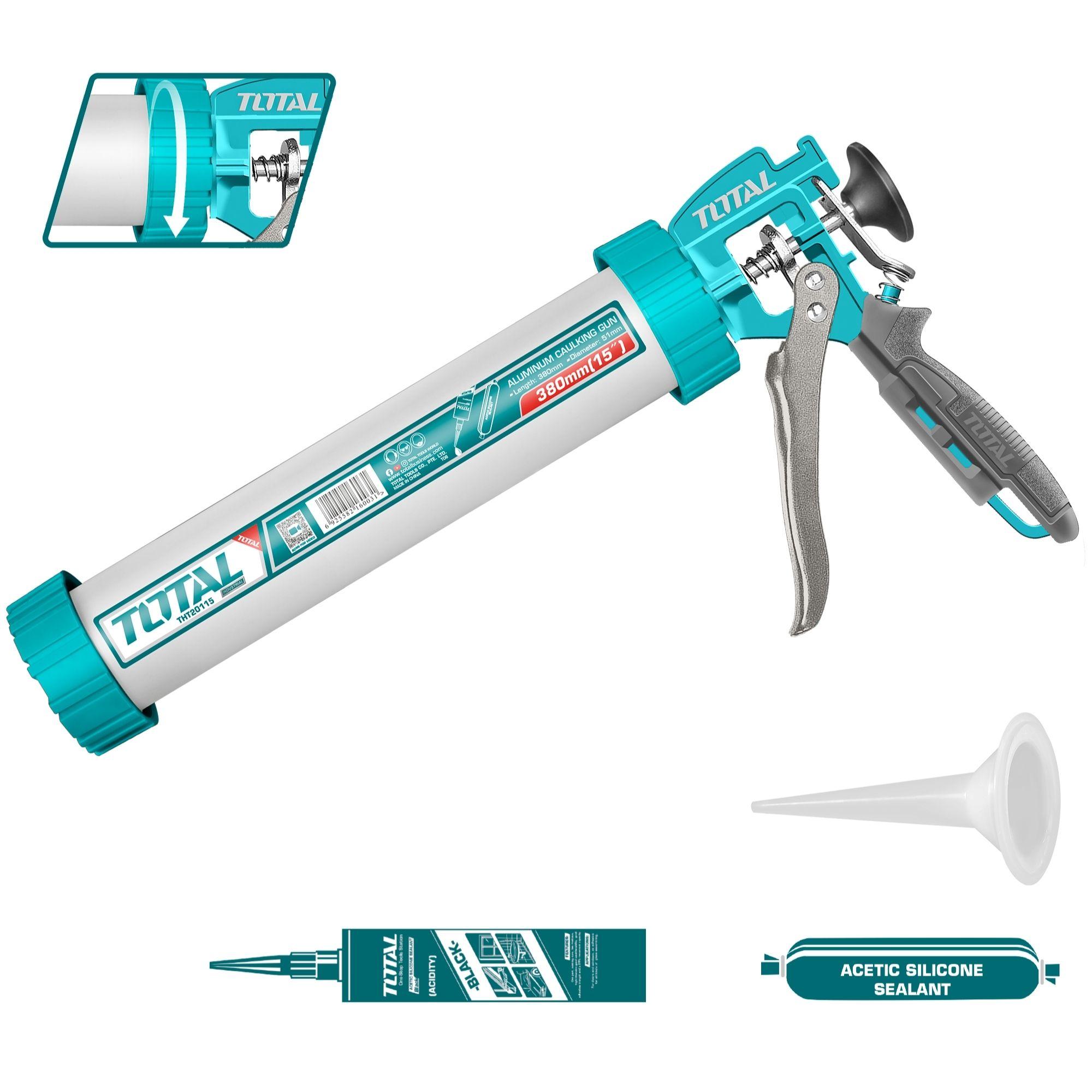 Aplicador para Silicona 15" Aluminio Total-0