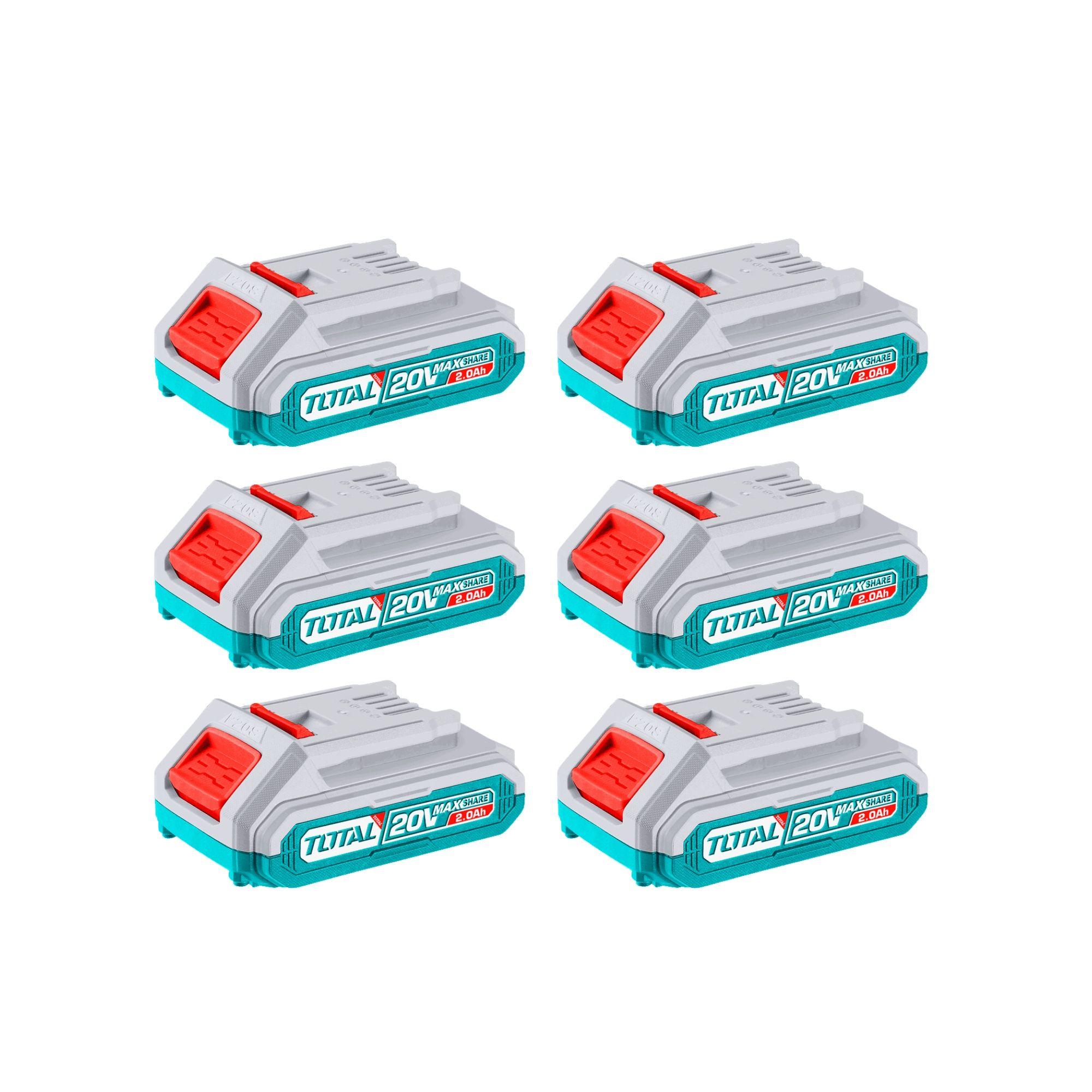 Kit Baterías y Cargador 20V 2.0ah 6 Piezas Total-2