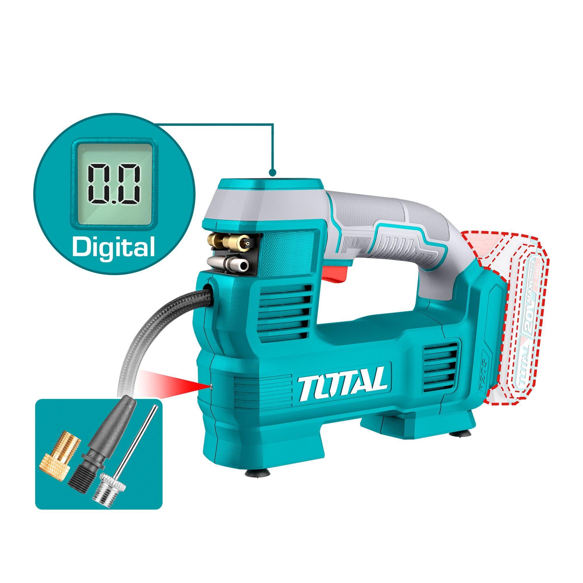 Compresor Auto Inalámbrico 20V 160psi Total-2