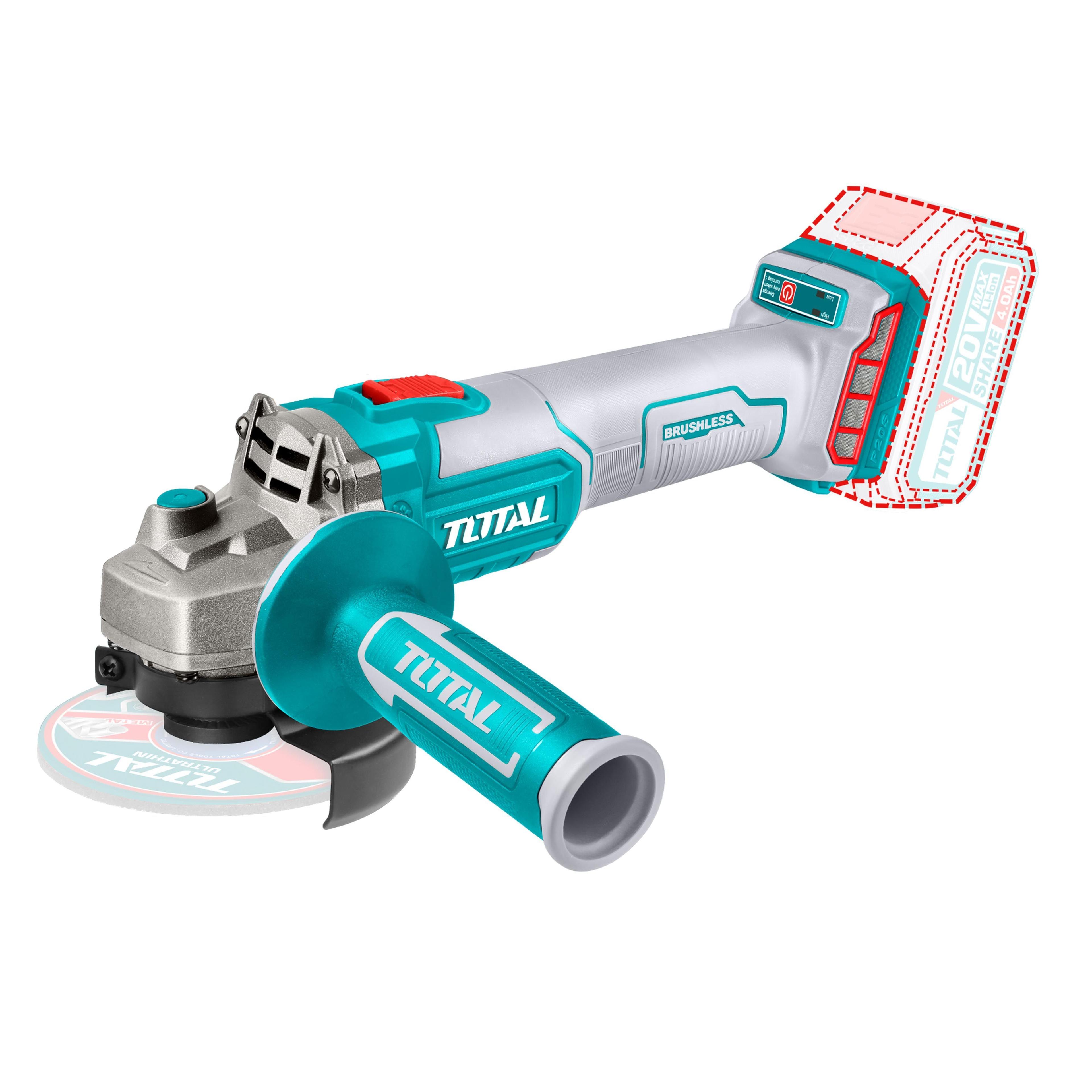 ESMERIL ANGULAR INALAMBRICO 20V 115MM TOTAL-0