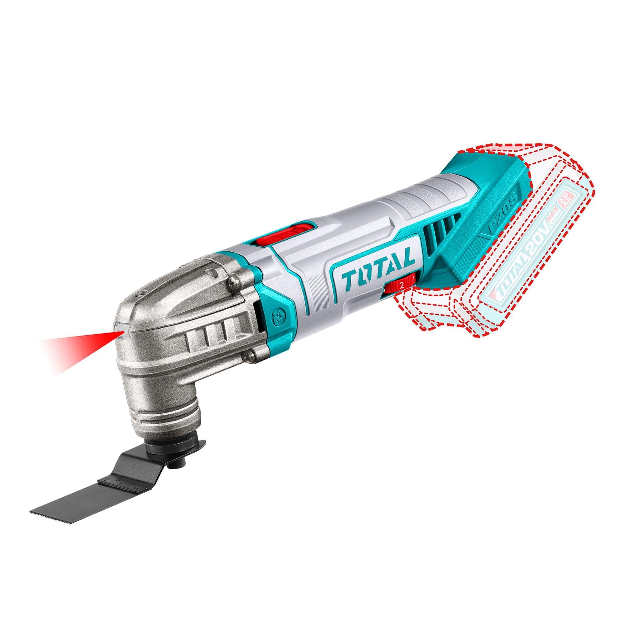 Herramienta Multiuso Inalámbrico 20V con Batería y Cargador Total-1
