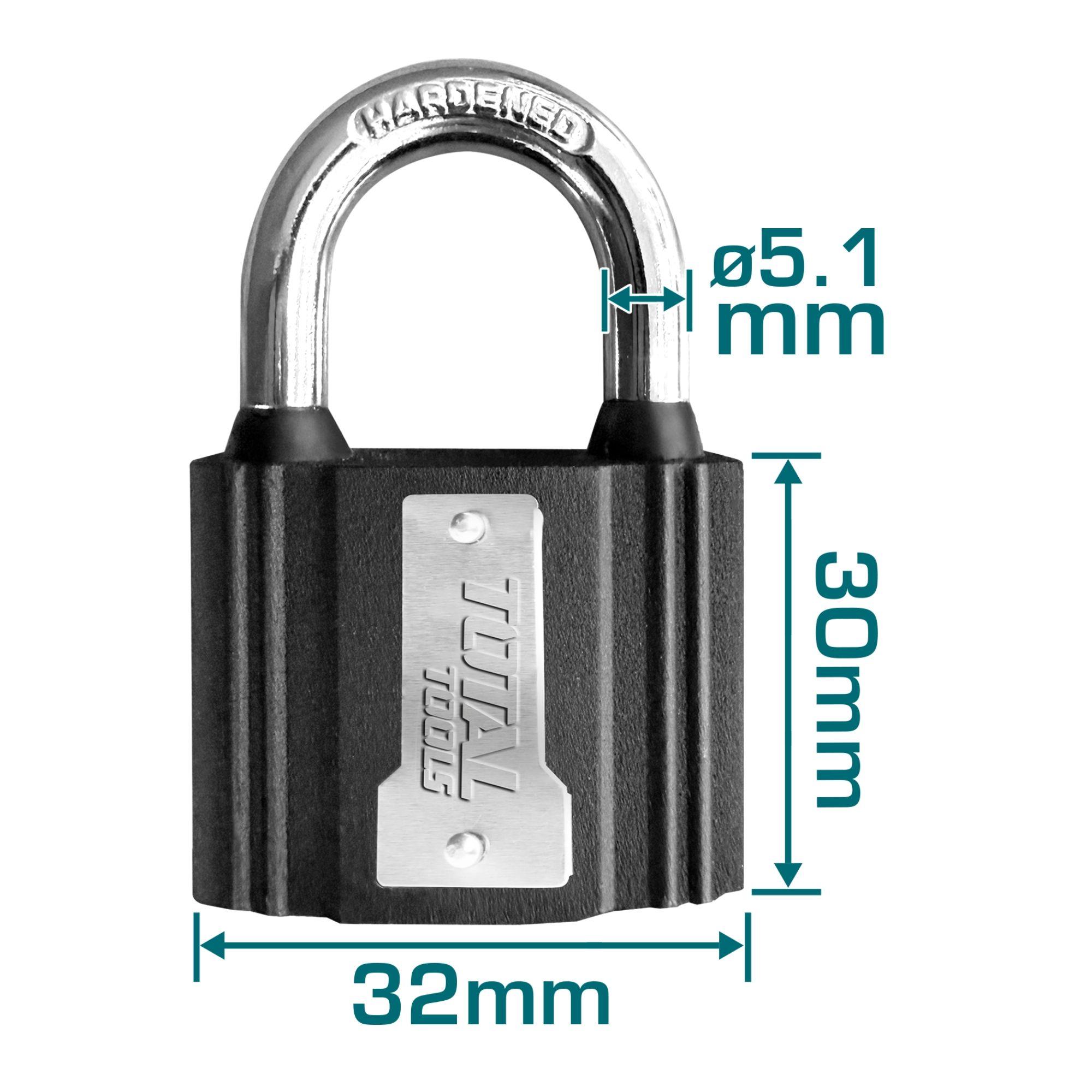 Candado de Fierro 32mm Total-2