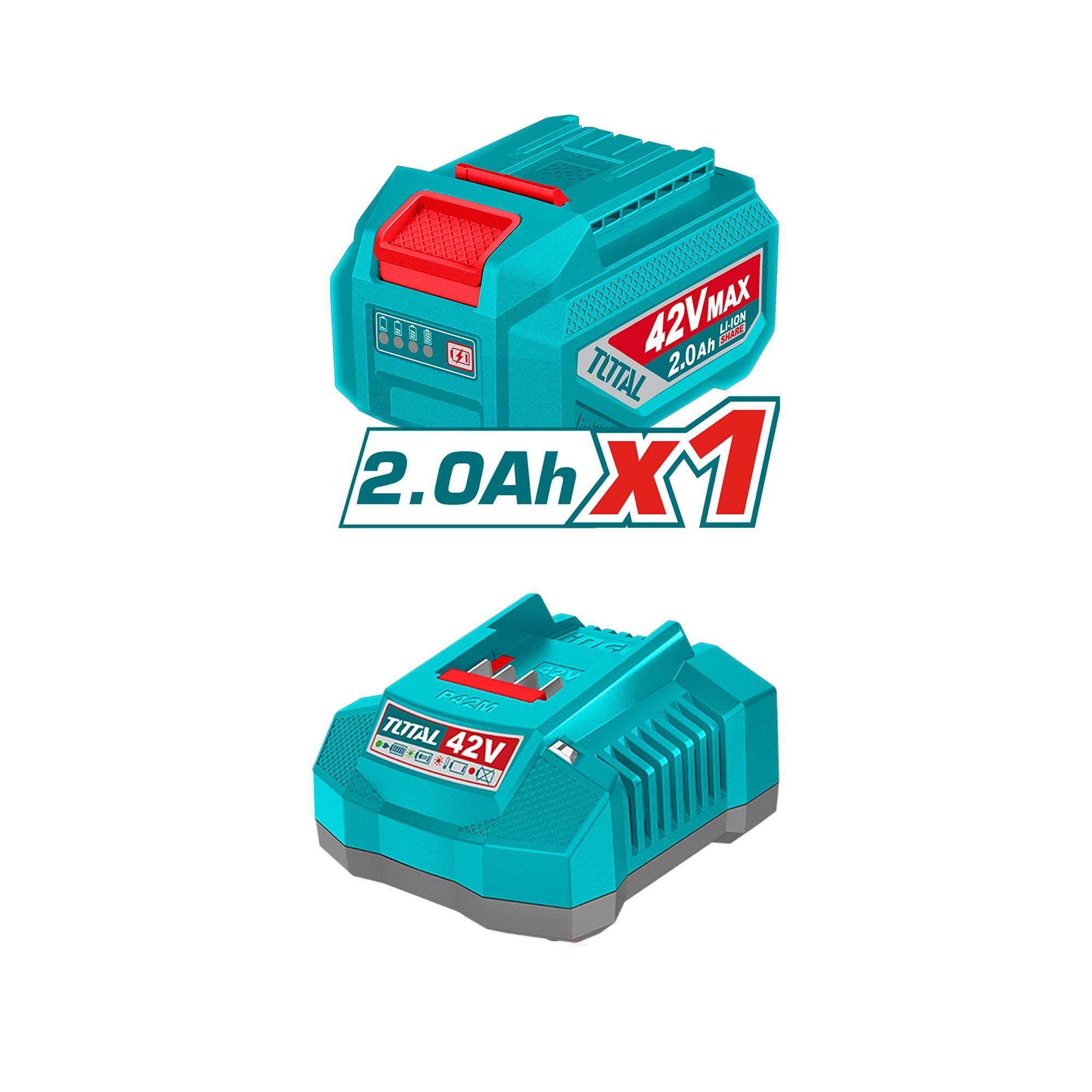 Taladro Percutor inalámbrico torque 69 Nm brushless 42V Total-2