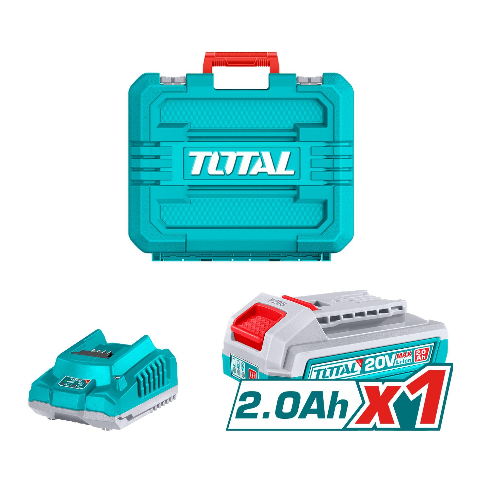 Rotomartillo Inalambrico 20V 16mm con Bateria y Cargador Total-2