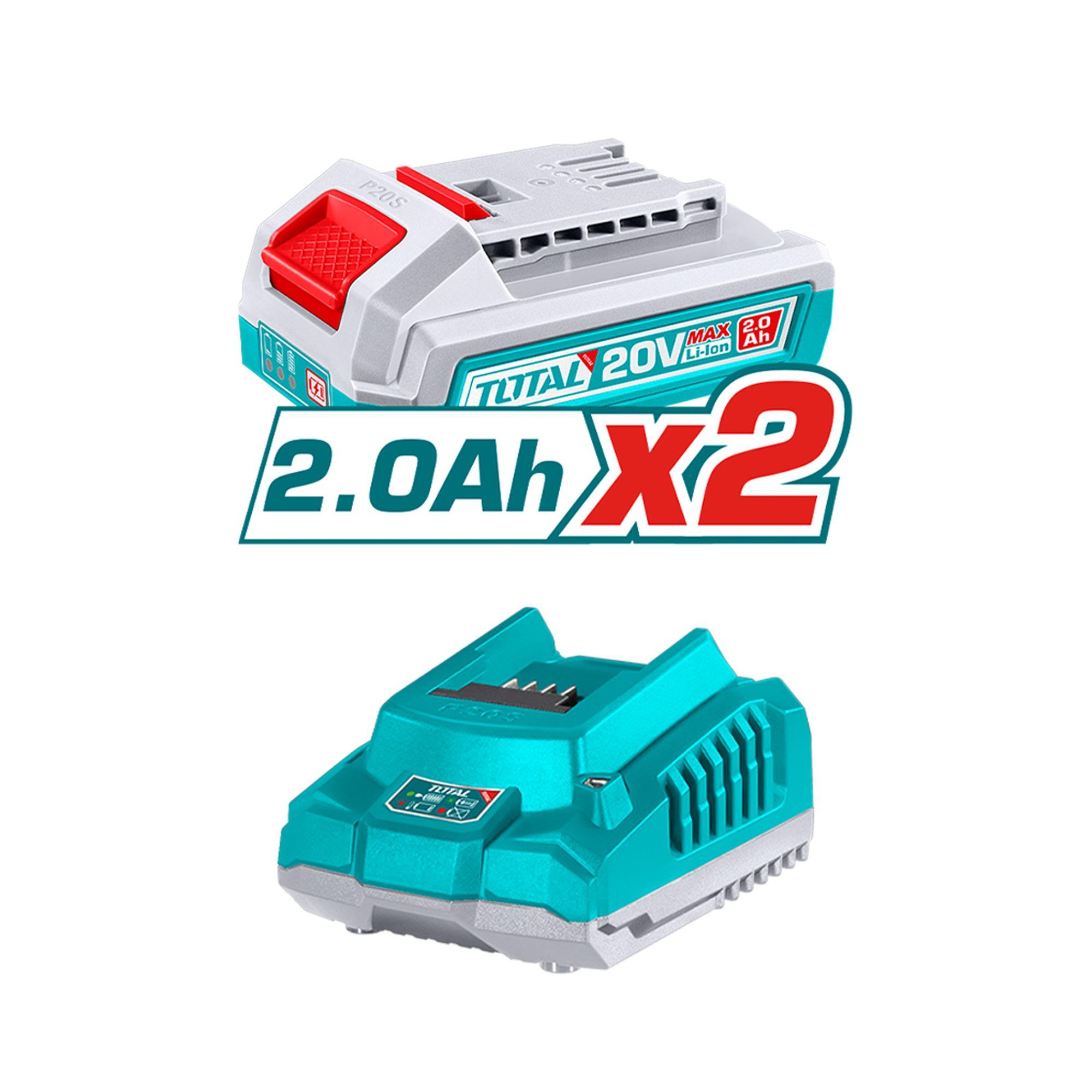Taladro de Impacto Inalámbrico 13mm 20V Total-2