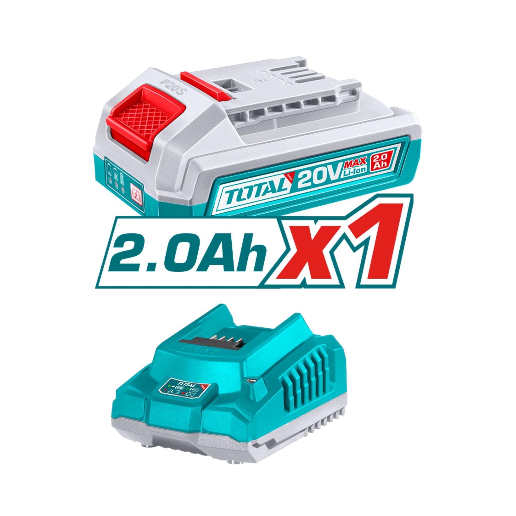 Orilladora Inalambrica 20V con Bateria y Cargador Total-2