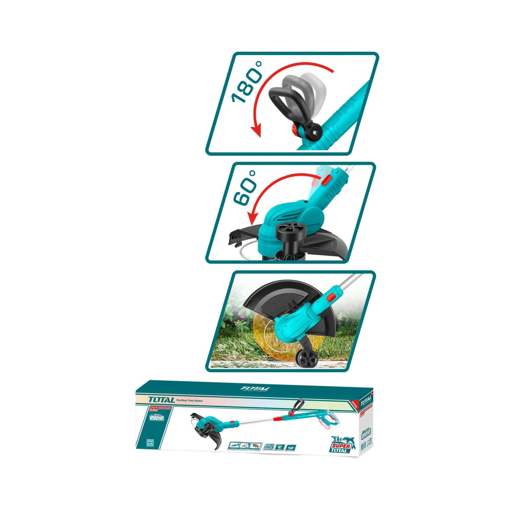 Orilladora Inalambrica 20V con Bateria y Cargador Total-3