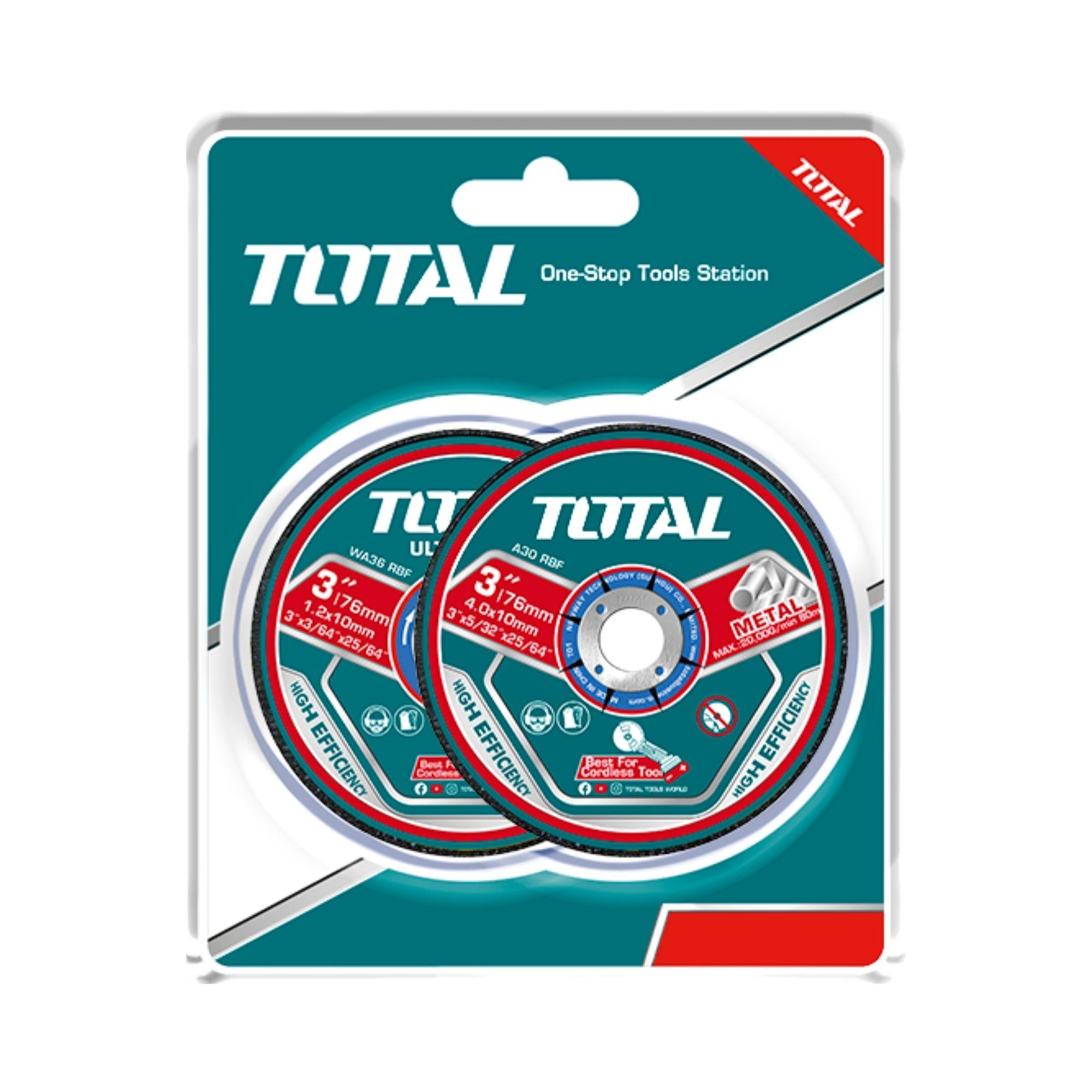 Juego Discos 5 Piezas Corte y Desbaste 3" Total-3