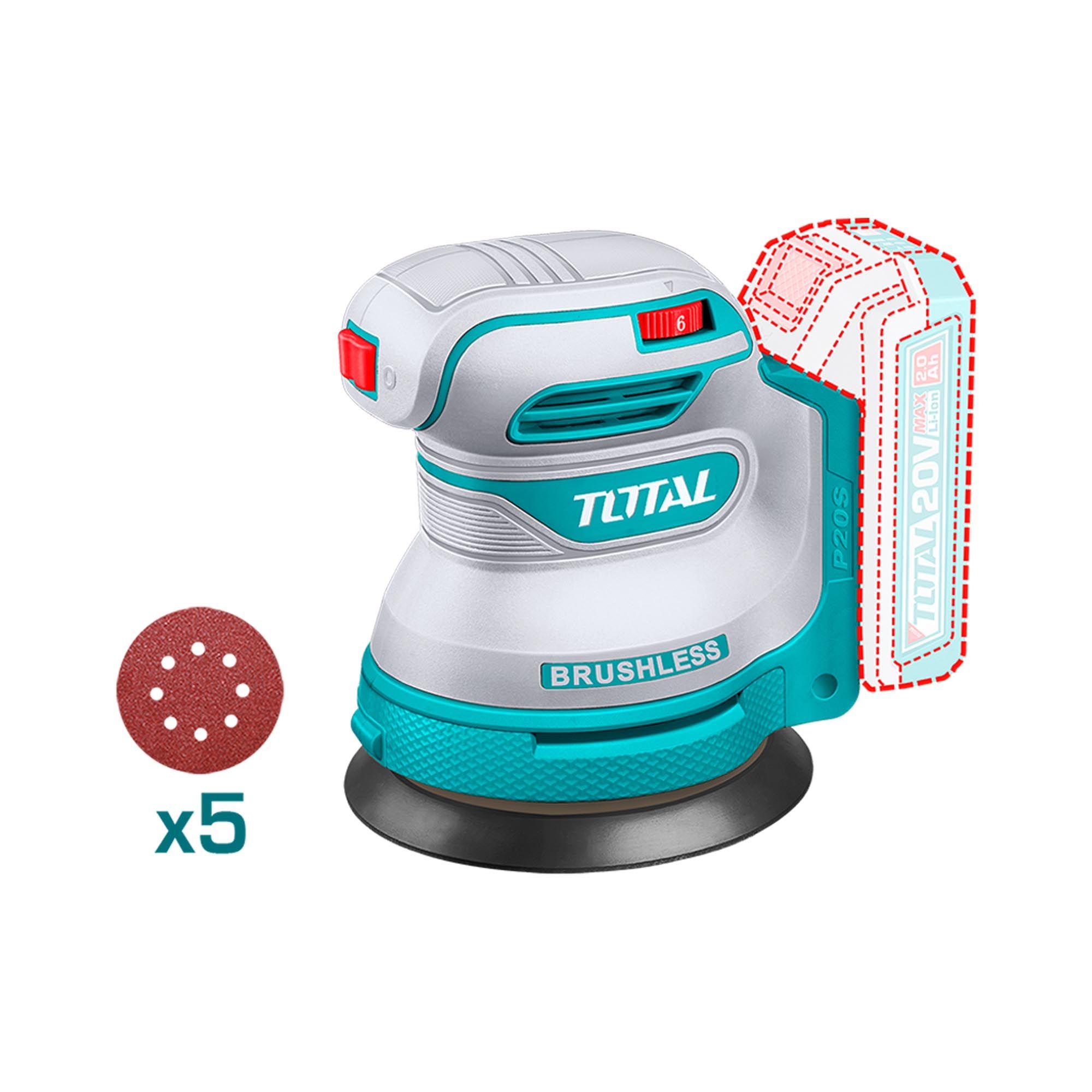 Kit de 3 Lijadoras y Pistola de Pintura Inalambrica 20V Total-1