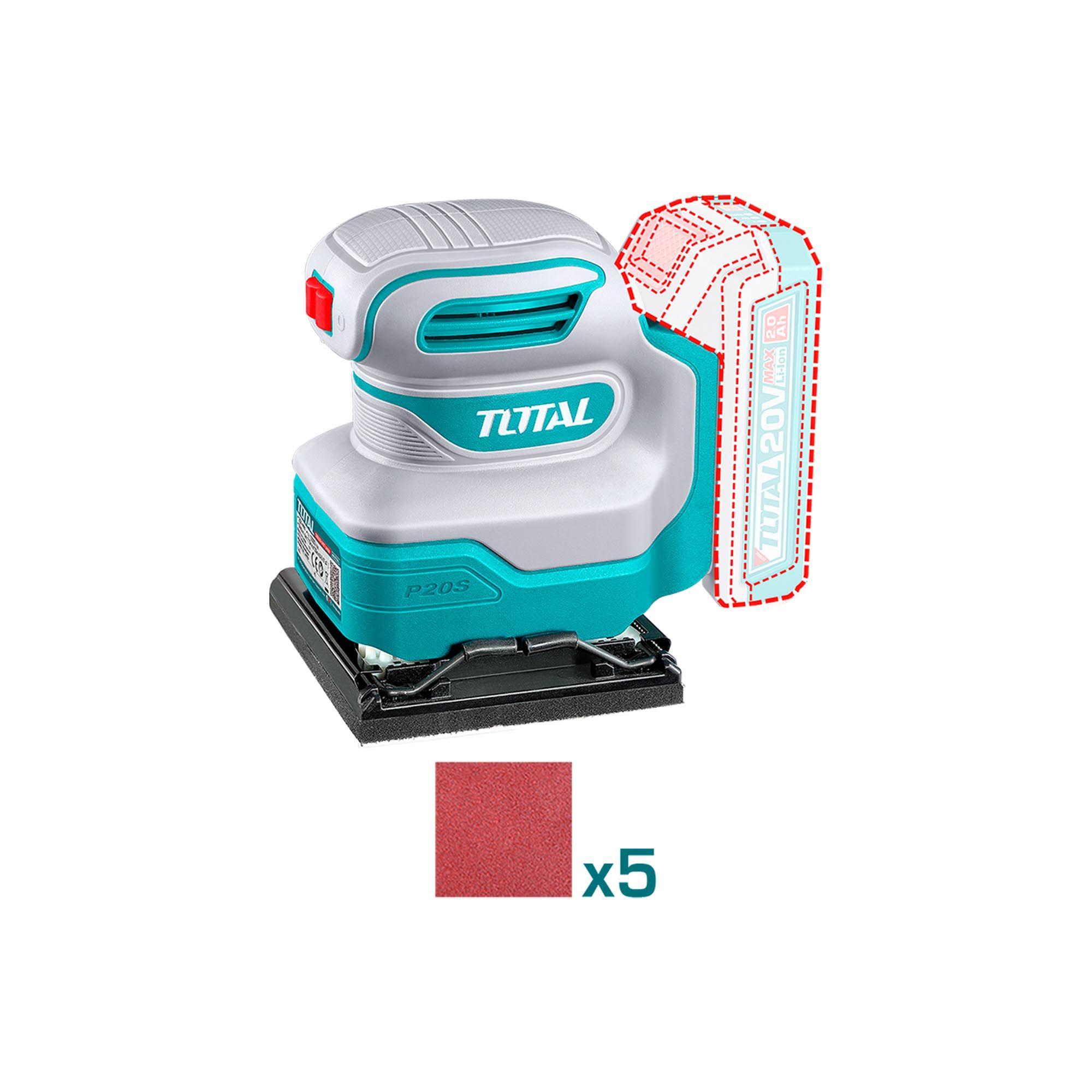 Kit de 3 Lijadoras y Pistola de Pintura Inalambrica 20V Total-3