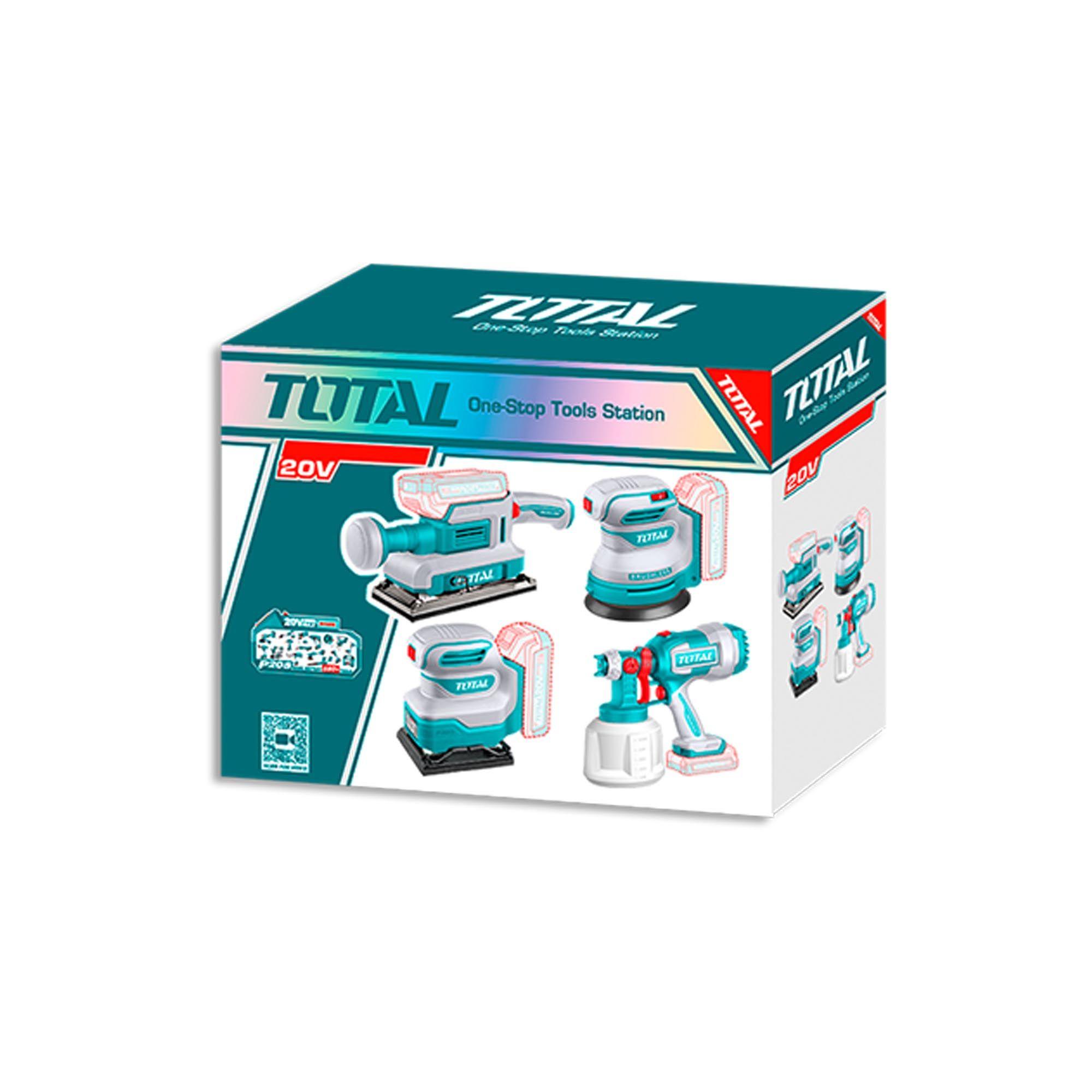 Kit de 3 Lijadoras y Pistola de Pintura Inalambrica 20V Total-6
