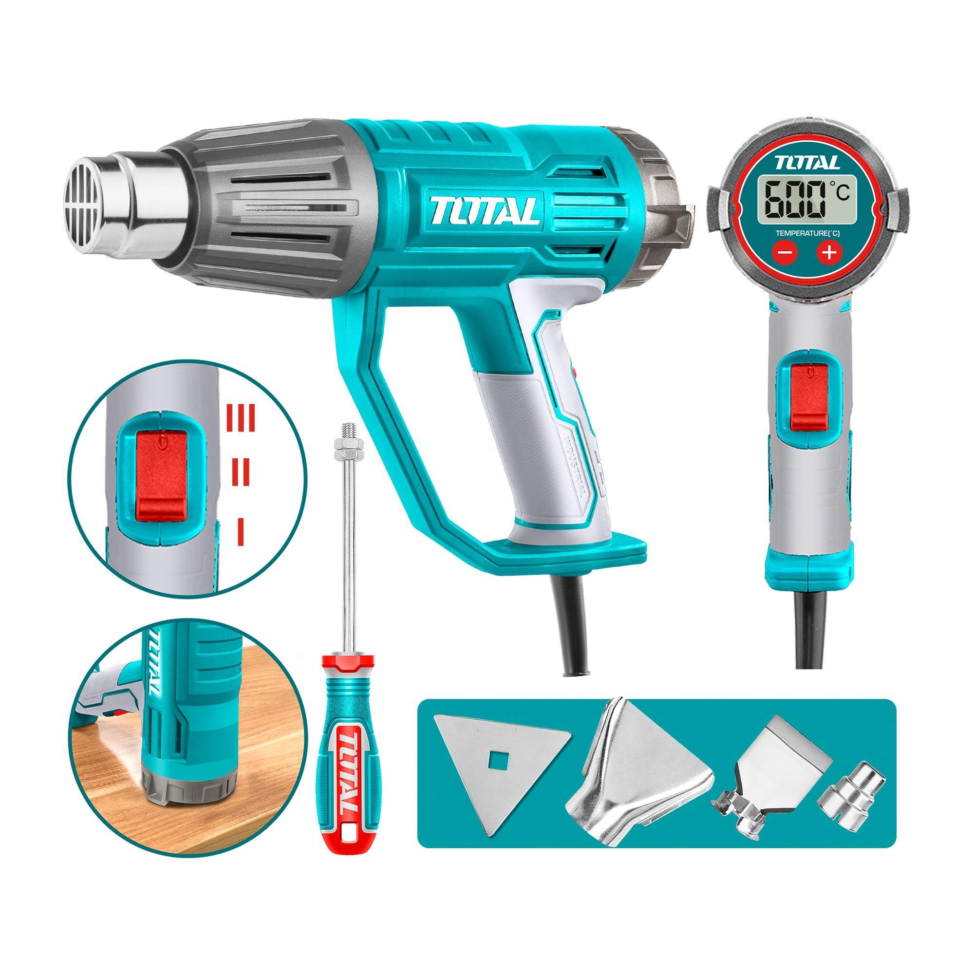 Pistola de Calor 2000W con pantalla digital LDC Total-0