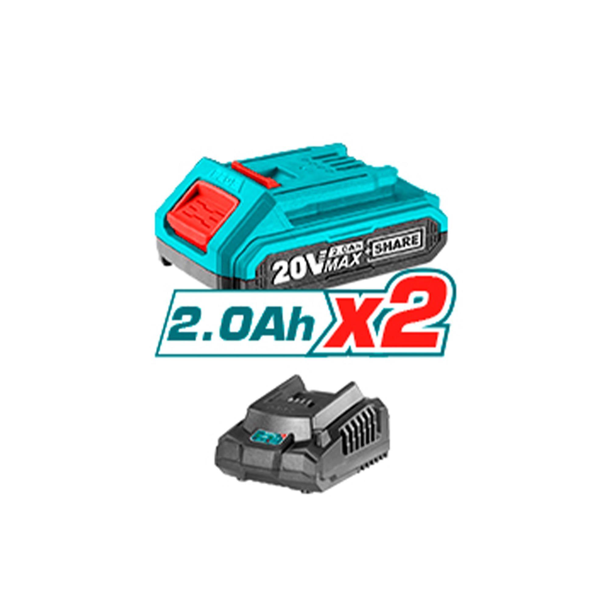 Taladro Inalámbrico 20V 10 mm Litio Ion Total-2