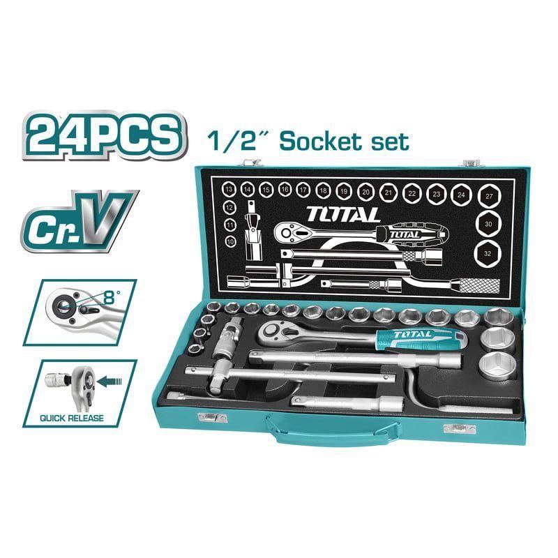 Juego de Dados 1/2" 24 Piezas Total-3