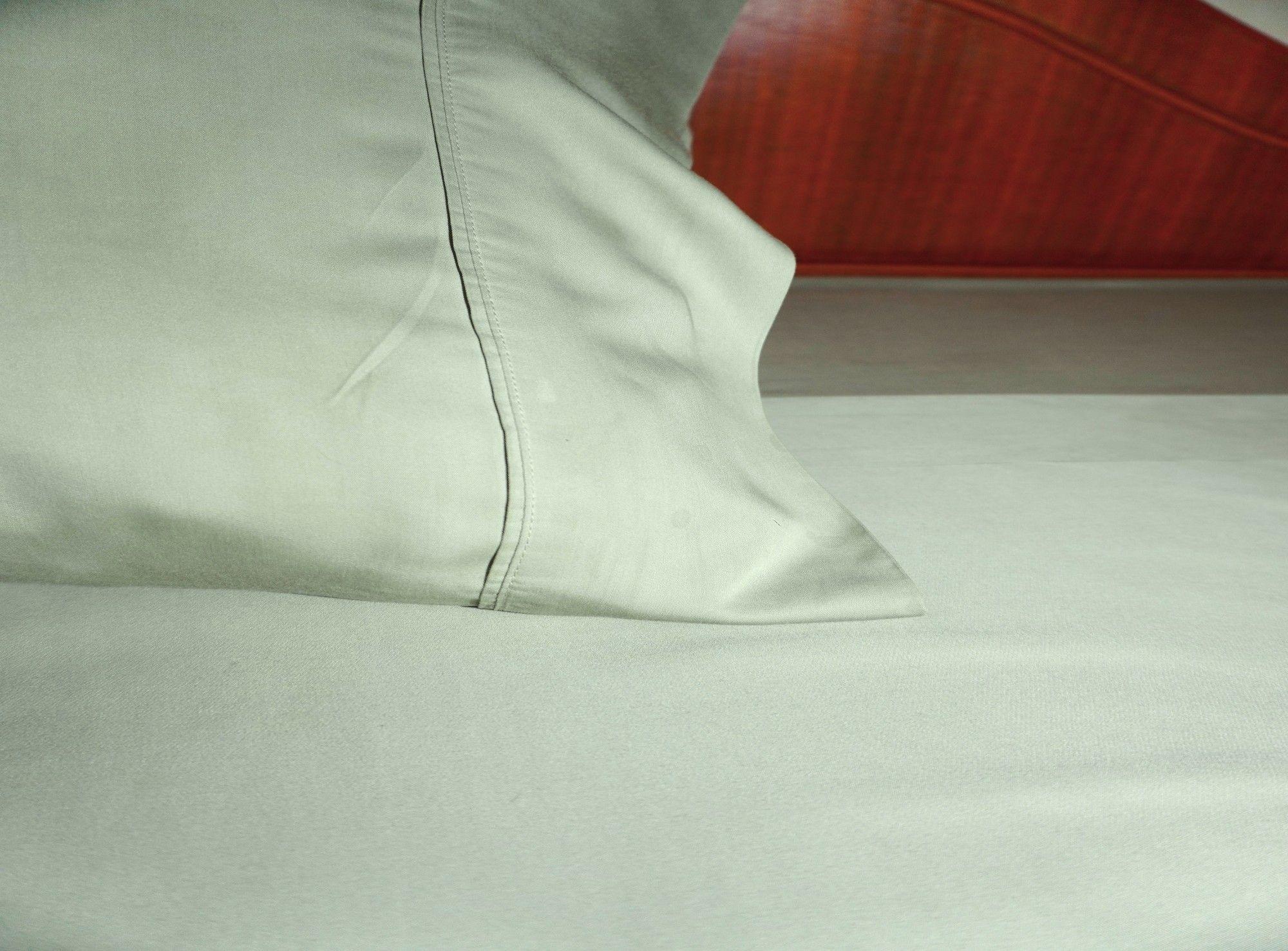 Sabanas de Bambu 100% Lyocell. Verde King. 2 Fundas de Almohada-2