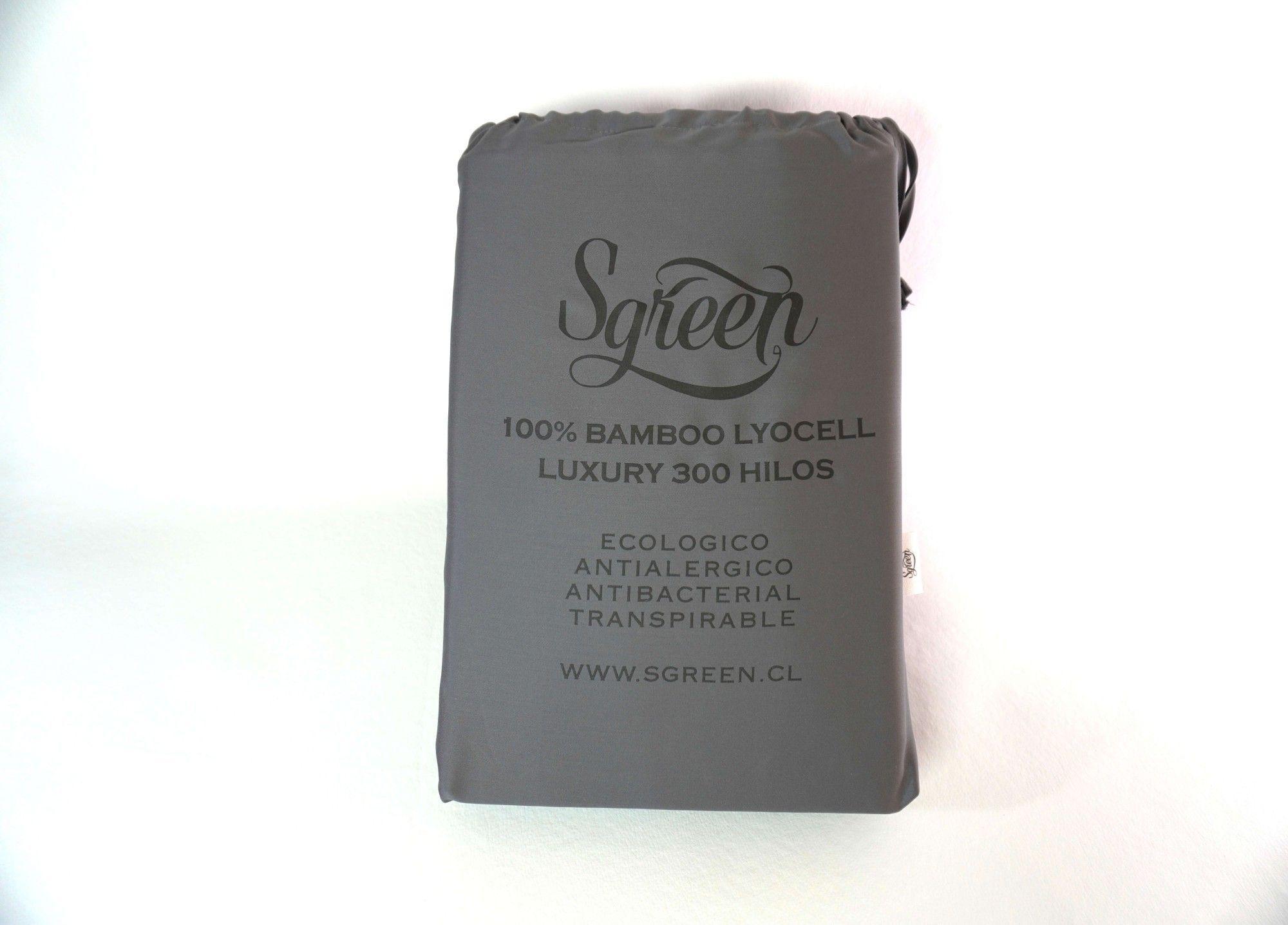 Sabanas de Bambu 100% Lyocell. Gris Oscuro King. 2 Fundas de Almohada-2