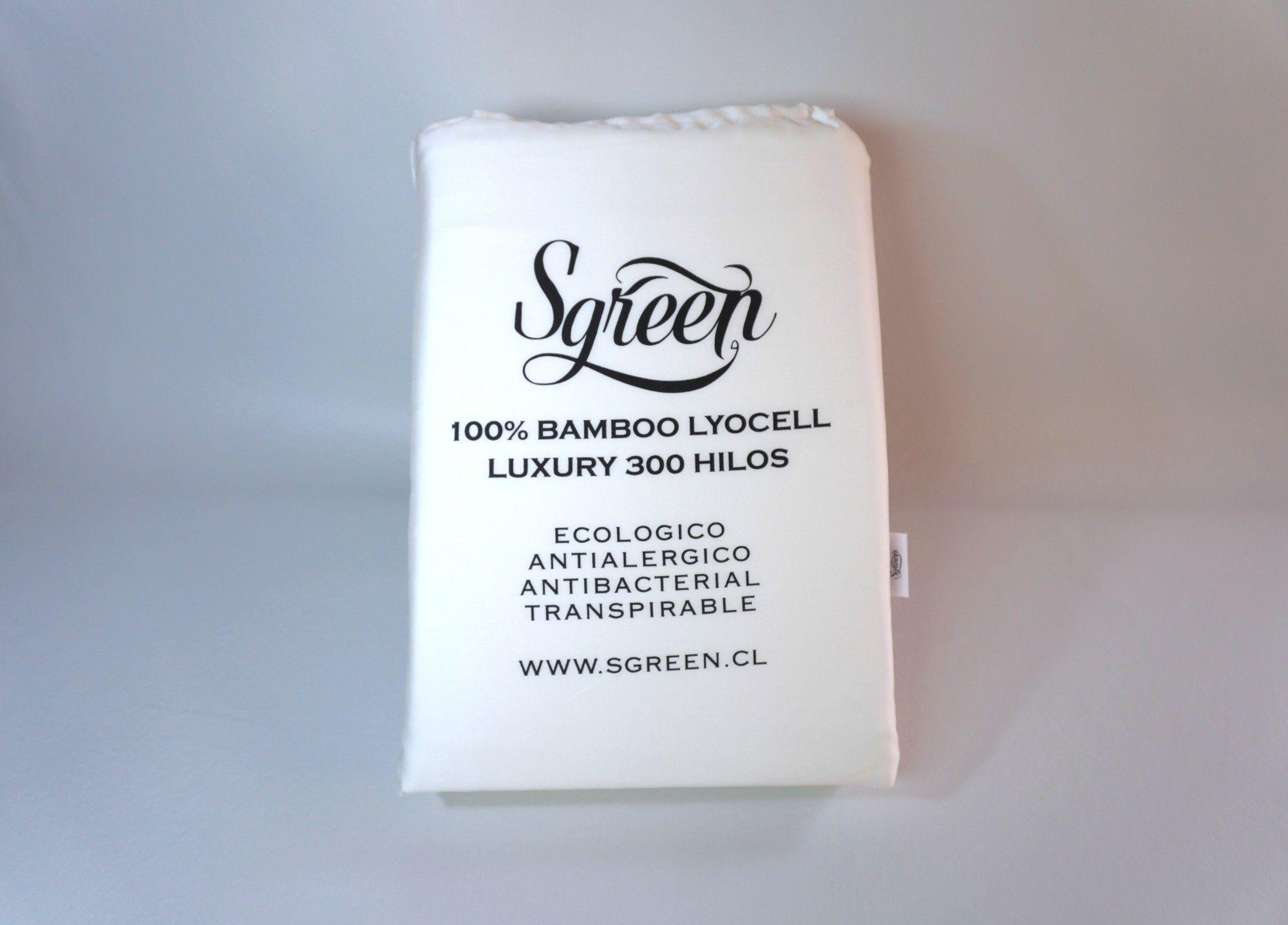 Sabanas de Bambu 1.5PLZ Sgreen/Blanco-3