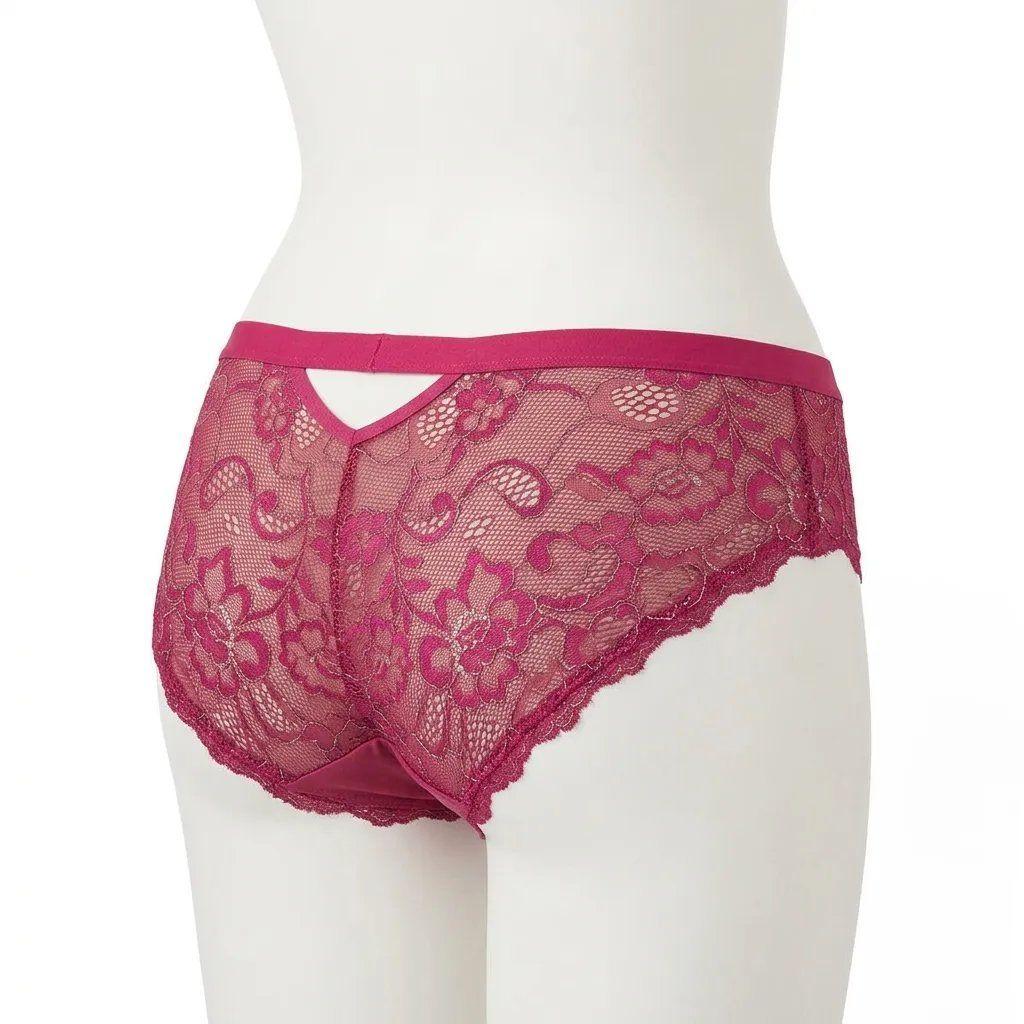 Pantaleta Encaje Mujer Lady Genny C-535 Magenta Talla L-2