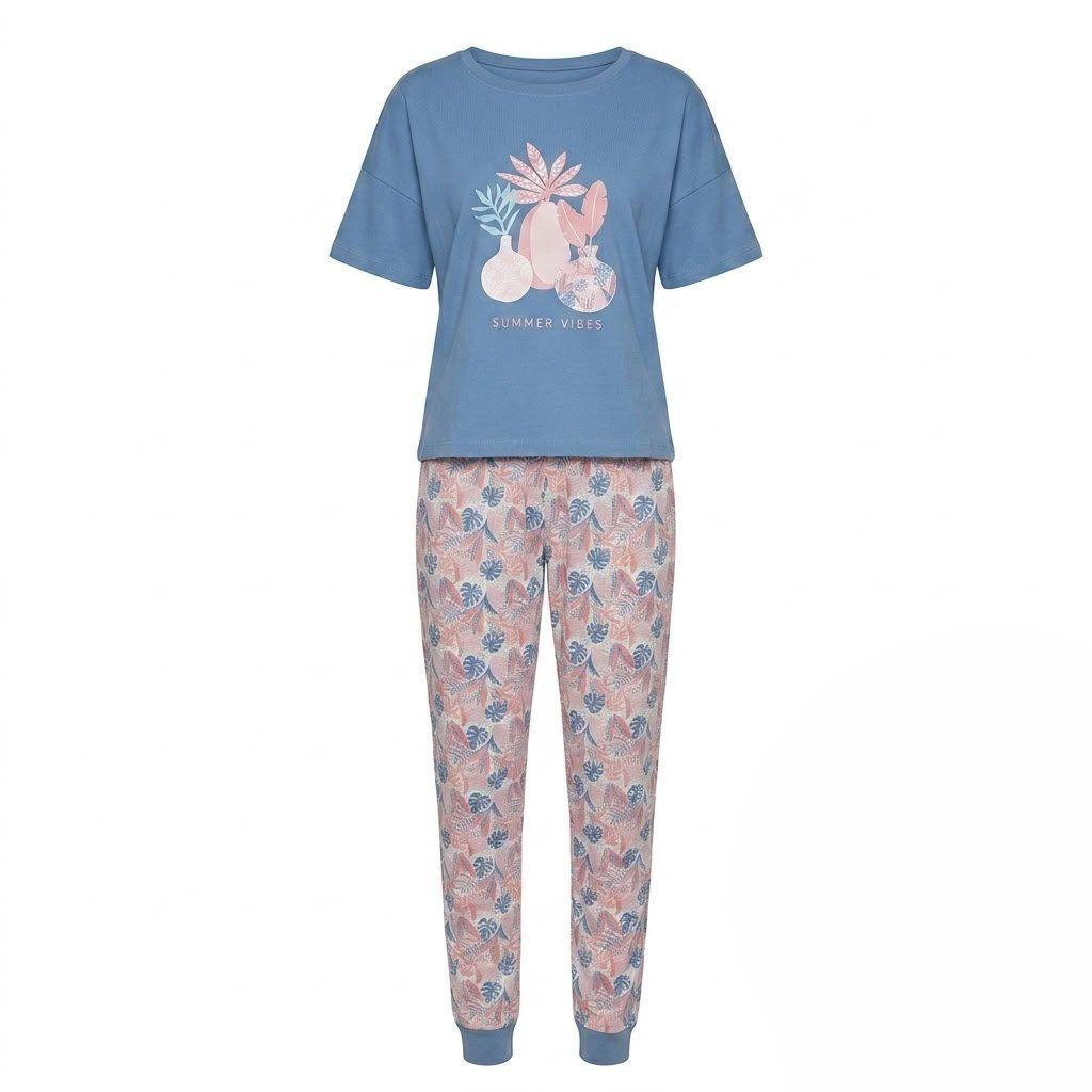 pijama mujer lady genny j-793 2 piezas manga corta-0