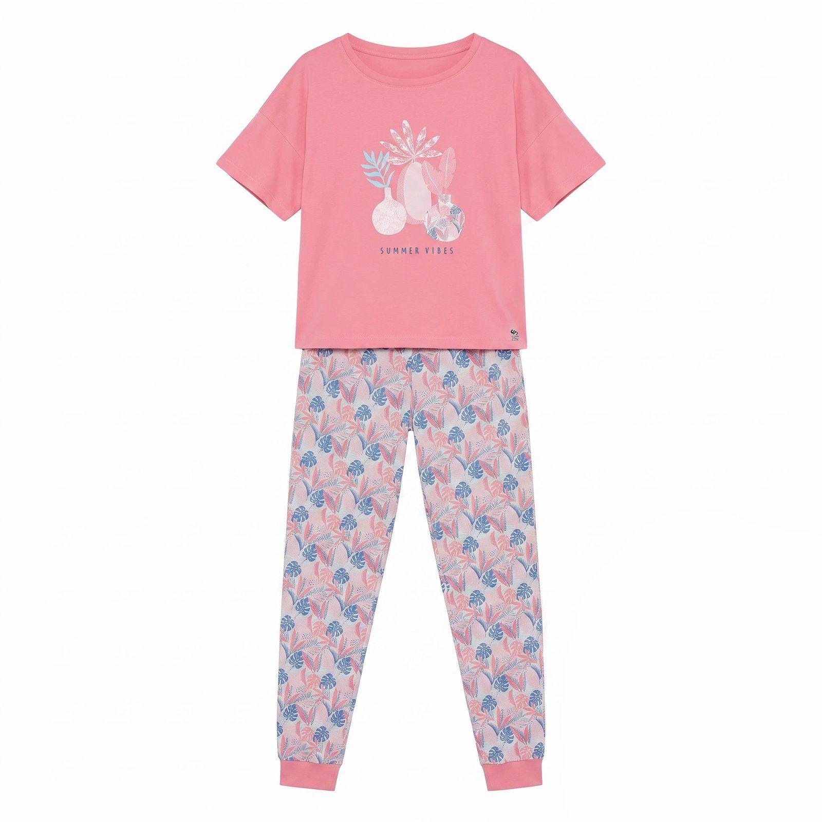 pijama mujer lady genny j-793 2 piezas manga corta-0