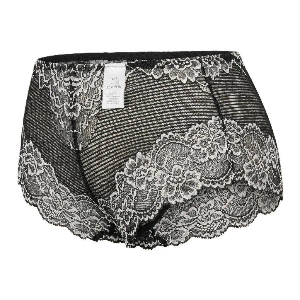 Pantaleta Encaje Mujer Lady Genny C-395 Negro Talla L-2
