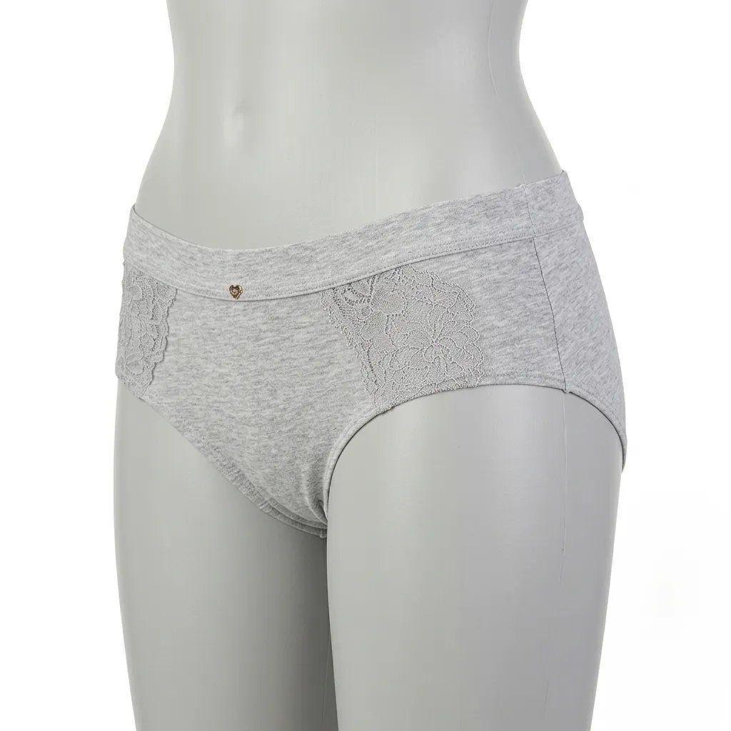 Pantaleta mujer lady genny C-325 algodón spandex melange-1